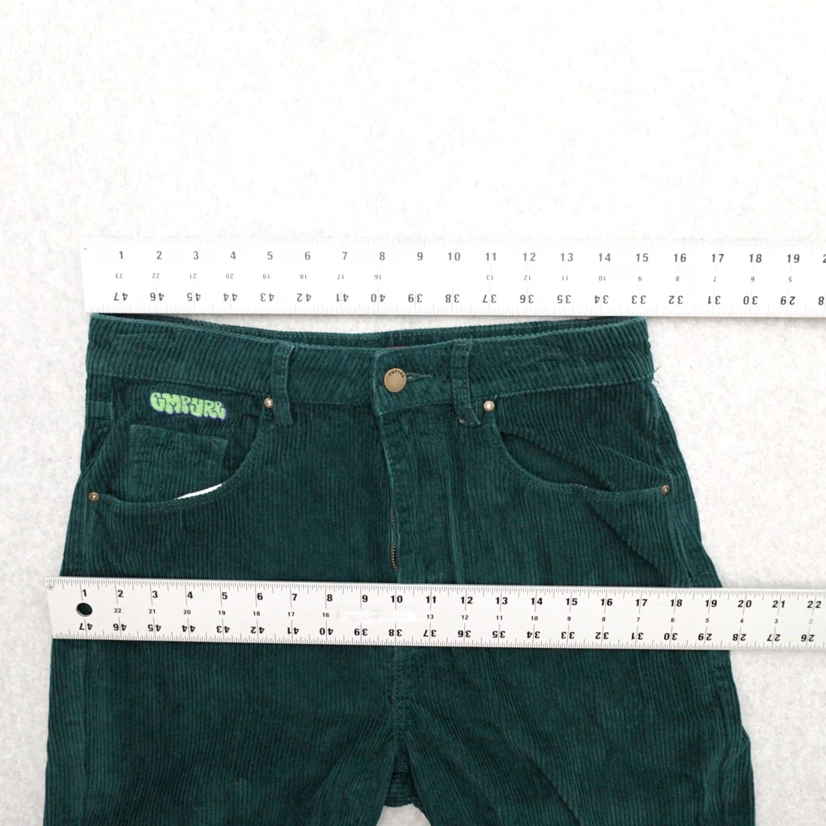 Empyre Empyre Pants Womens Green Tori Straight Leg Corduroy Skater Baggy Fit Sz 6 6x32 Size 28" / US 6 / IT 42 - 7 Thumbnail