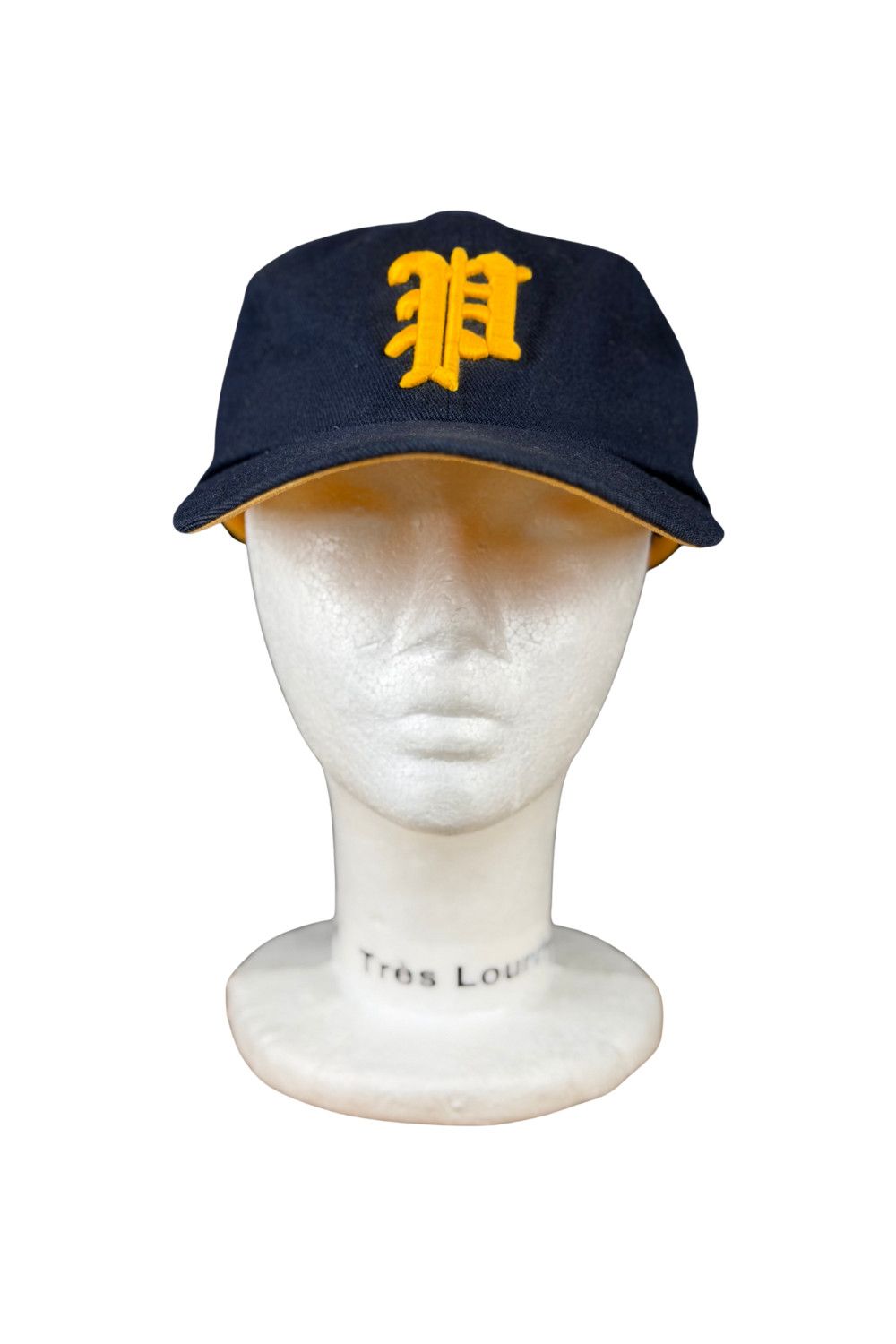 Polo Ralph Lauren 90s Polo RL Old English “P” Strapback - Navy / Yellow Size ONE SIZE - 3 Thumbnail