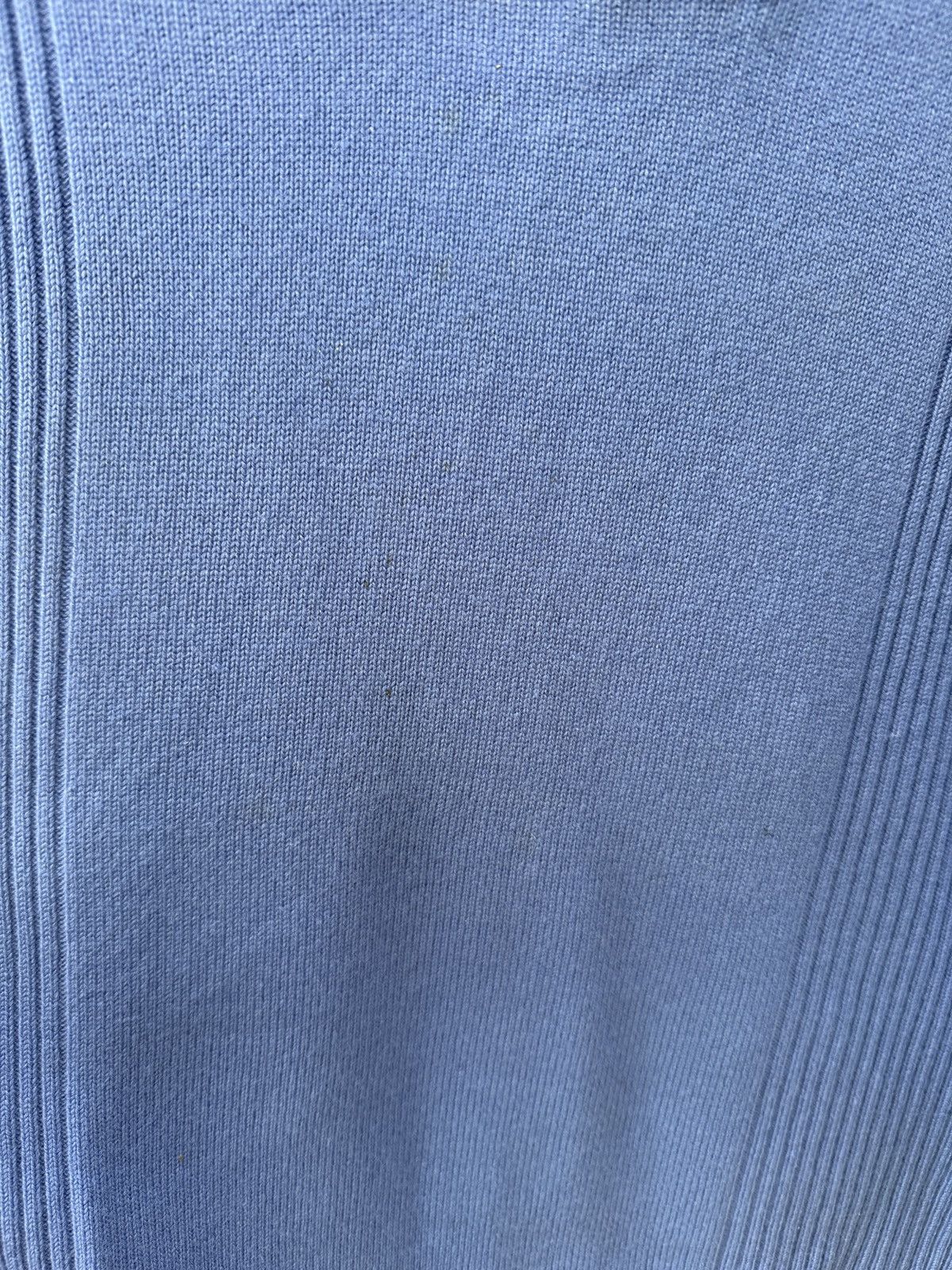 Escada Vintage ESCADA Blue Ribbed Knit Sweater Polo Collar Women Size M / US 6-8 / IT 42-44 - 7 Thumbnail