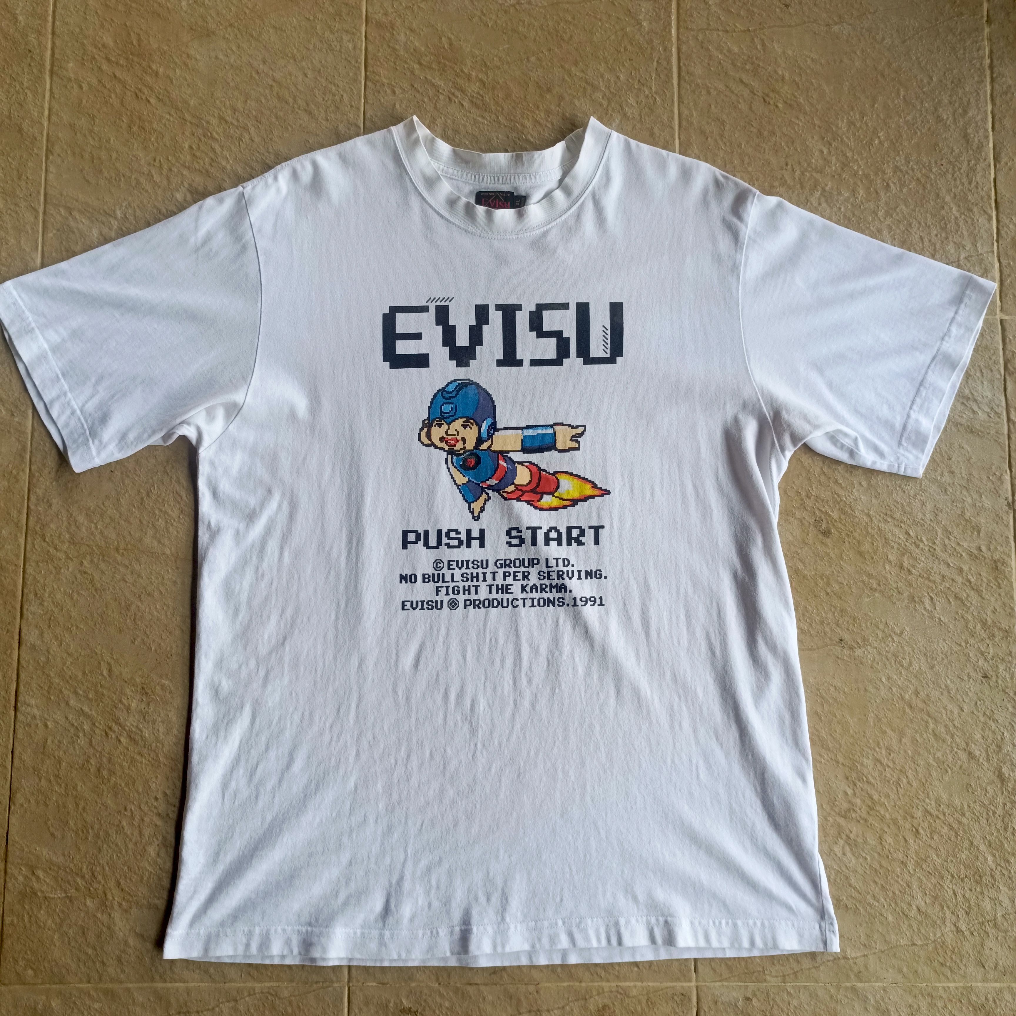 Evisu EVISU Push to Start Tee Size US XL / EU 56 / 4 - 1 Thumbnail