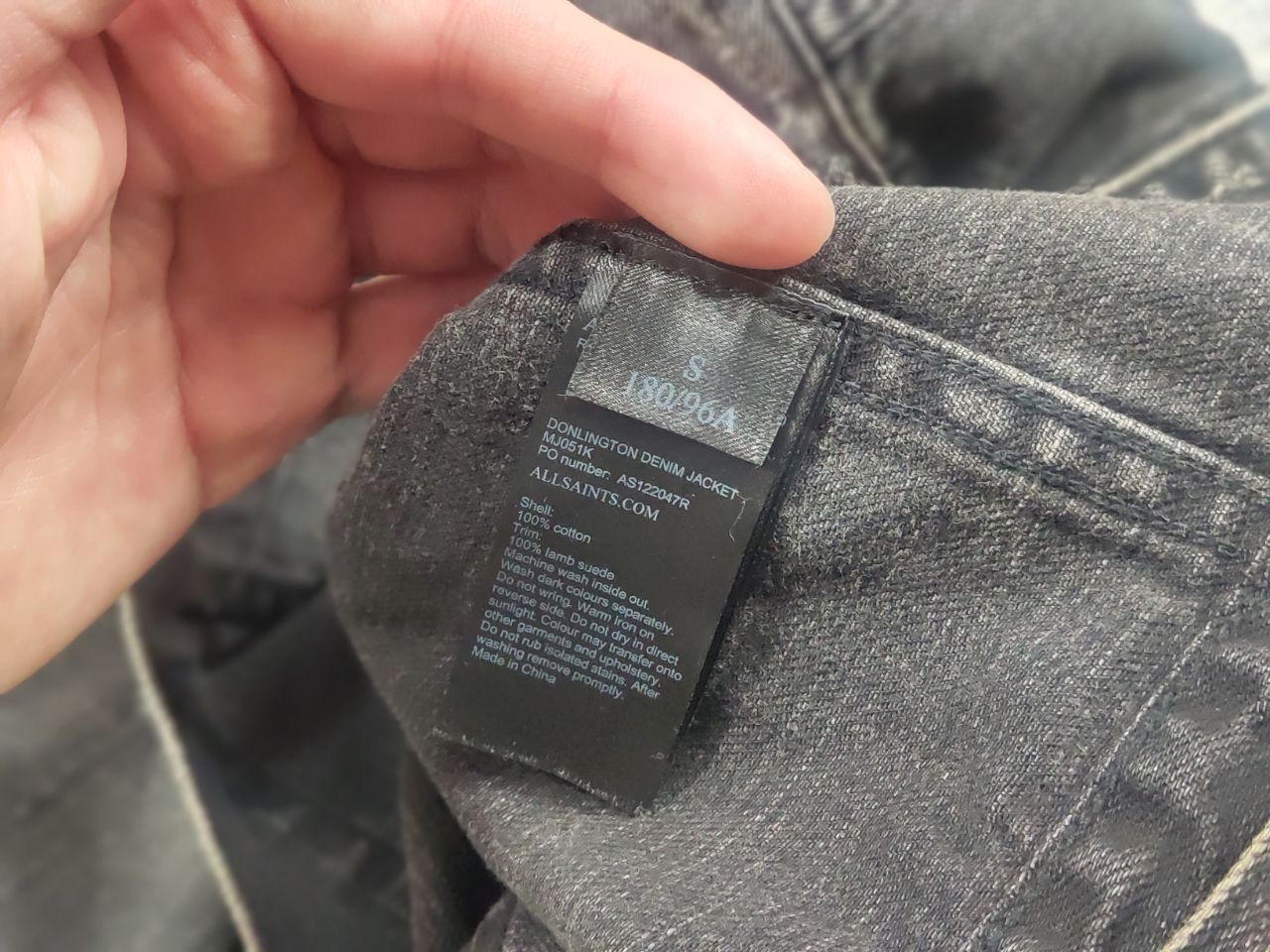 Allsaints Allsaints donlington Distressed Denim Jacket Washed Black Size US S / EU 44-46 / 1 - 14 Thumbnail