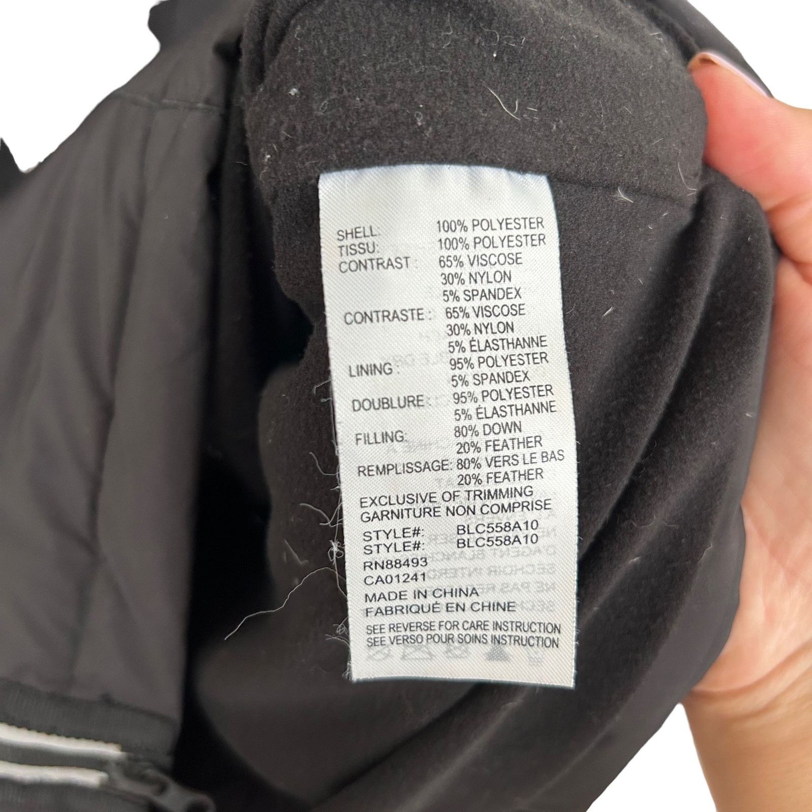 Blanc Noir Blanc Noir Black Reflective Inset Featherweight Parka Sz M Size M / US 6-8 / IT 42-44 - 3 Thumbnail