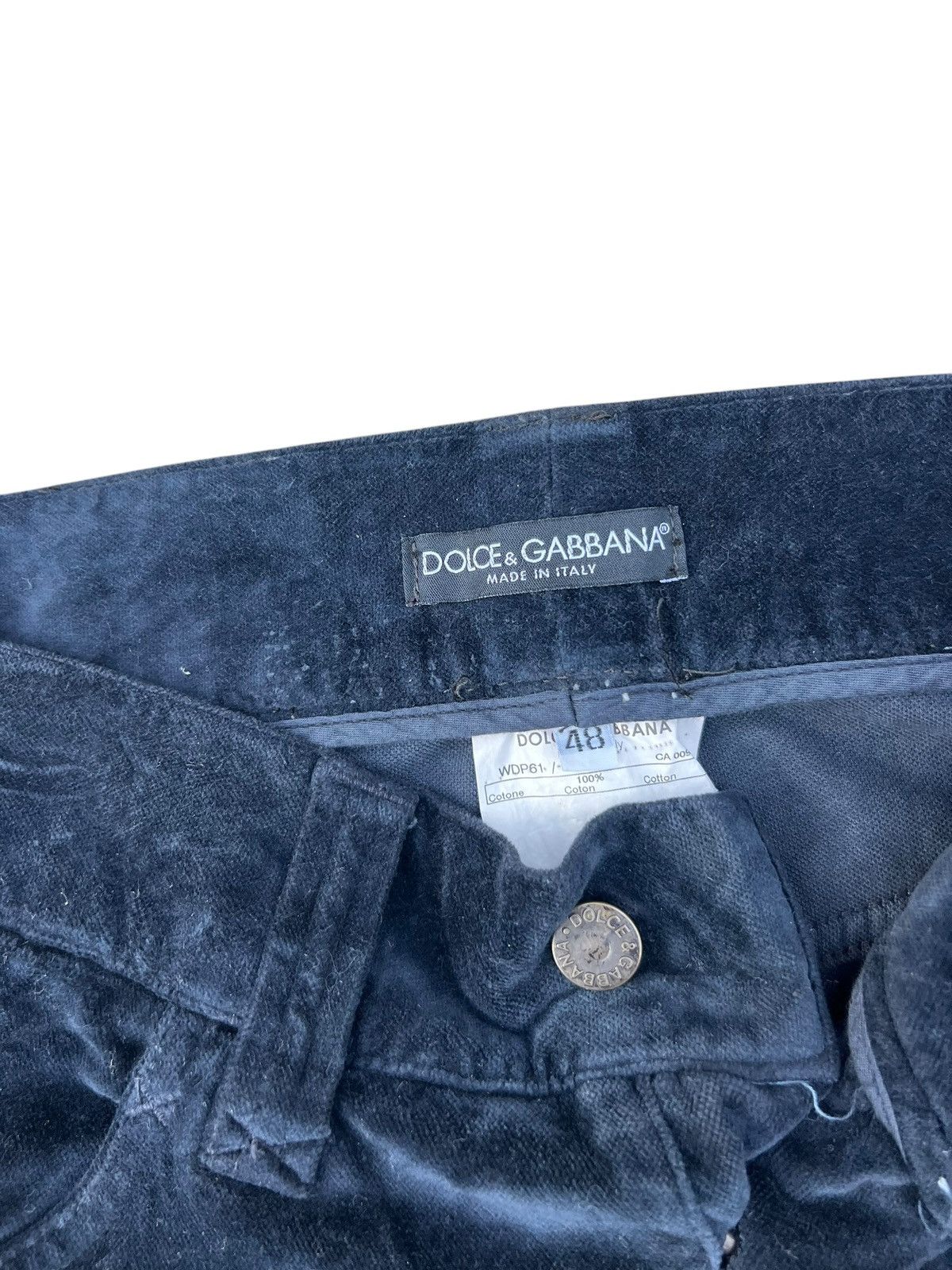 Dolce & Gabbana Dolce & Gabbana Italy Side Striped Velvet Trouser Pant Size US 30 / EU 46 - 5 Thumbnail
