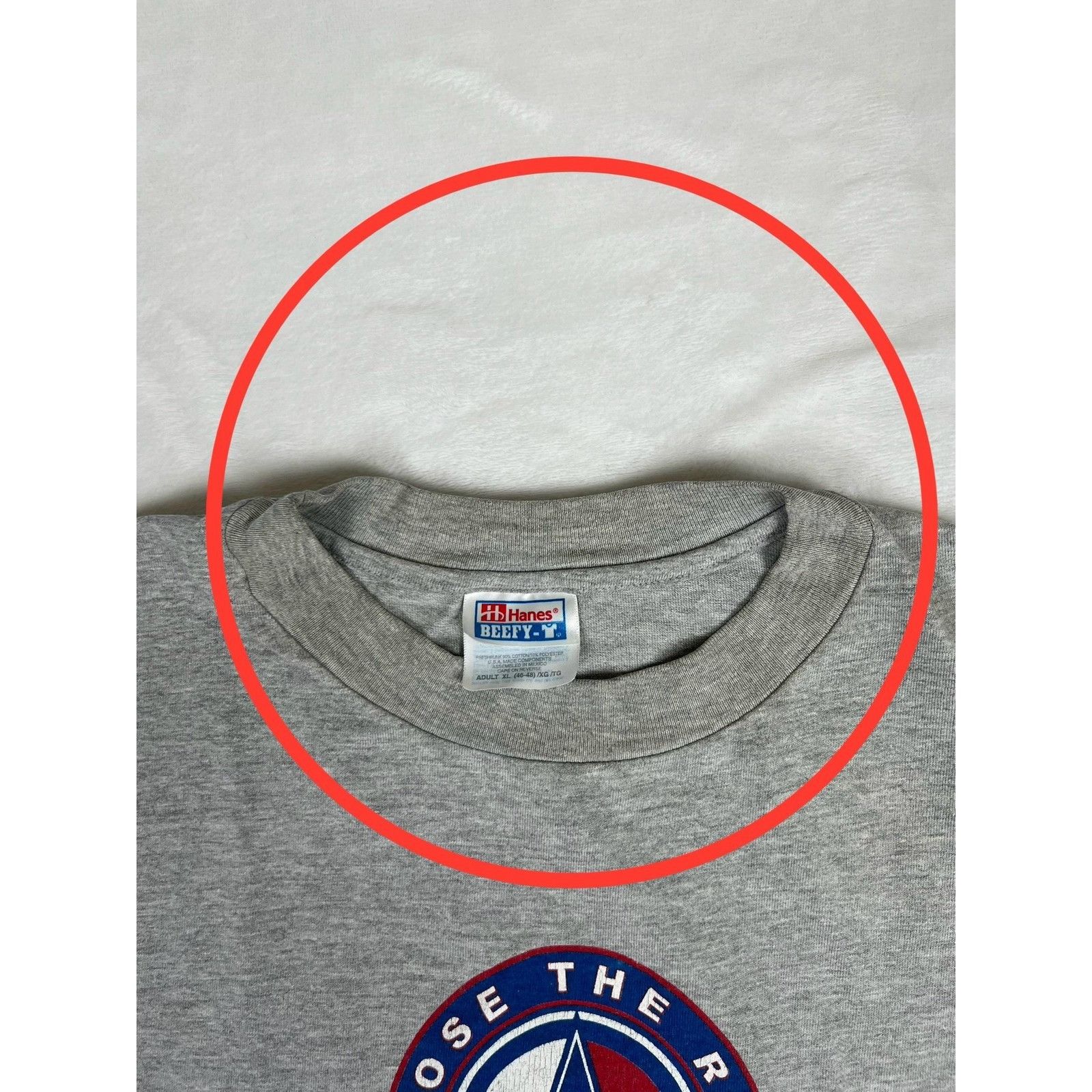 Hanes Vintage Choose The Right Faith T-Shirt Mens XL God Religious Size US XL / EU 56 / 4 - 4 Thumbnail