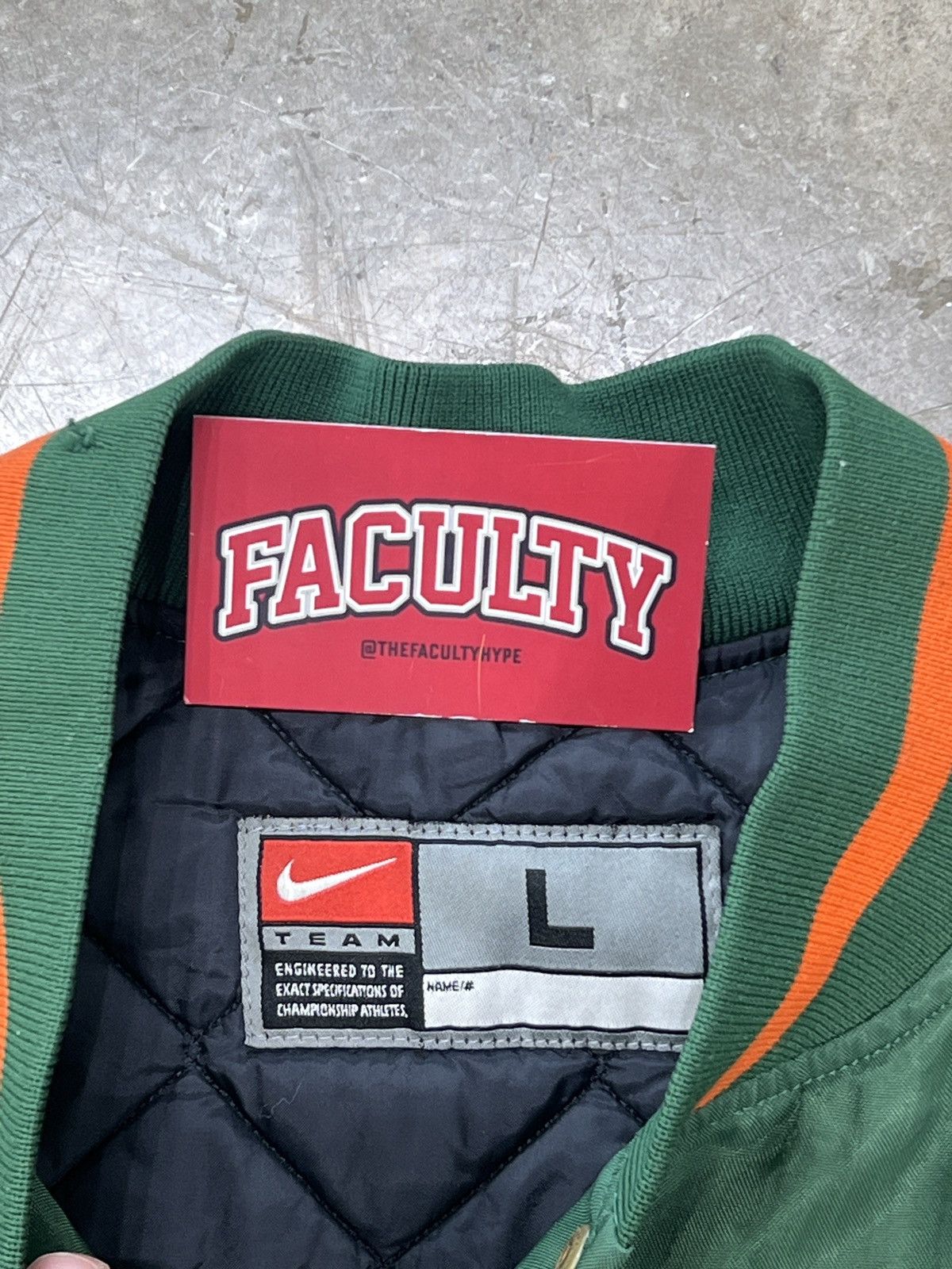 NCAA Vintage Y2K 2000s Nike Miami University Bomber Jacket Large Size US L / EU 52-54 / 3 - 3 Thumbnail