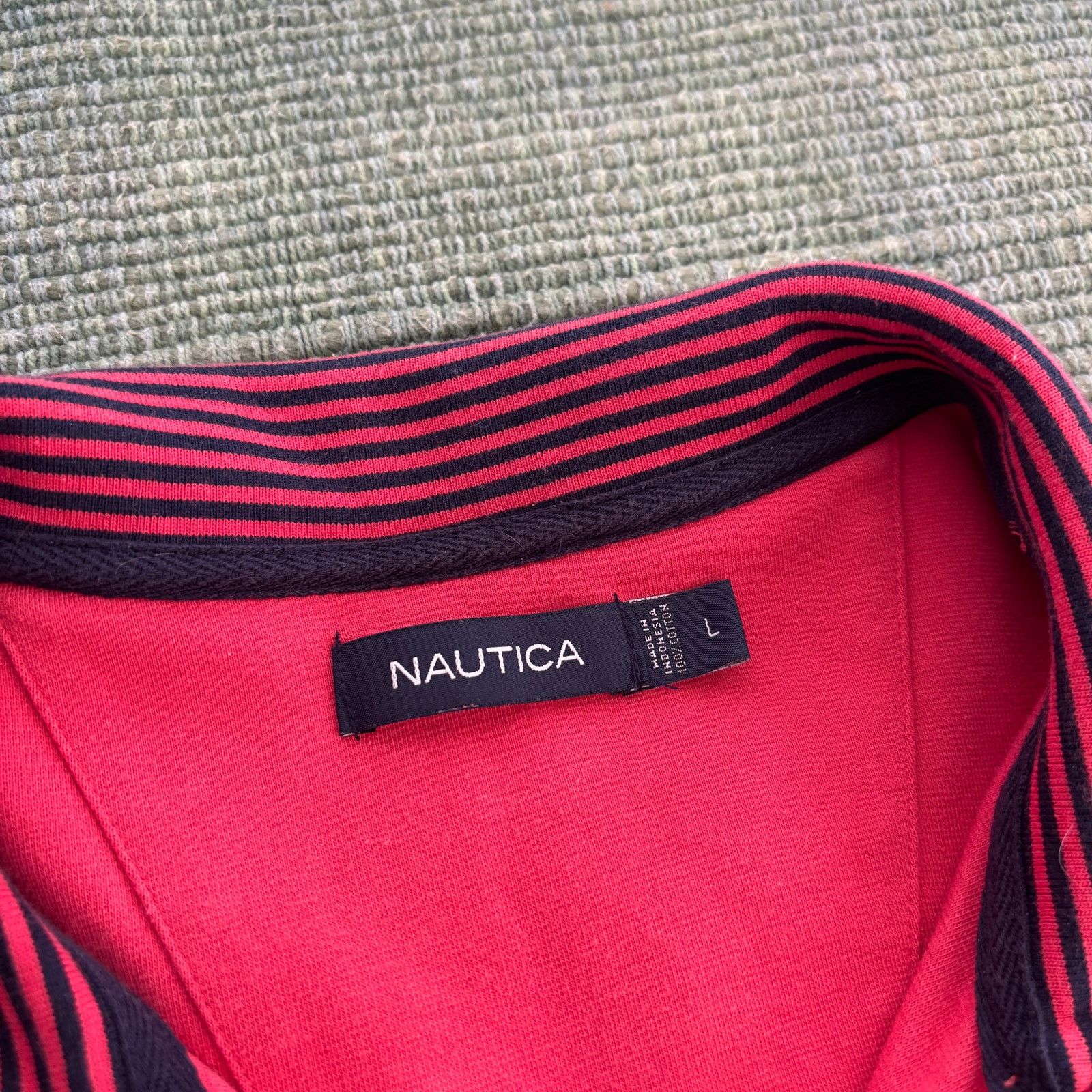 Nautica Pink cotton nautica long sleeve collared henley shirt size L Size US L / EU 52-54 / 3 - 3 Thumbnail