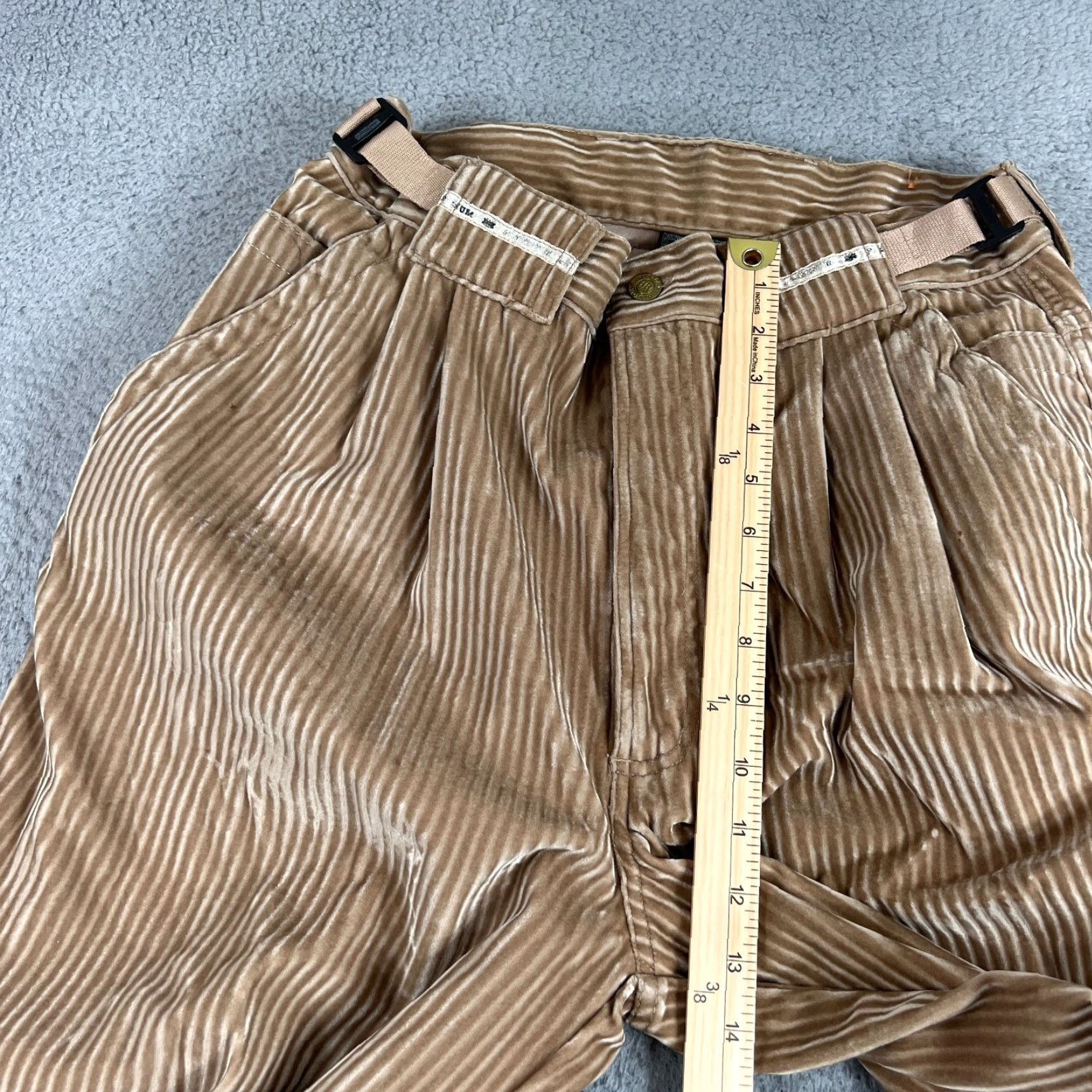 Vintage VINTAGE Bare Fox Pants Men M Brown Corduroy Carpenter Baggy Big Pocket Y2K Distressed Retro Hipster Size US 31 - 6 Thumbnail