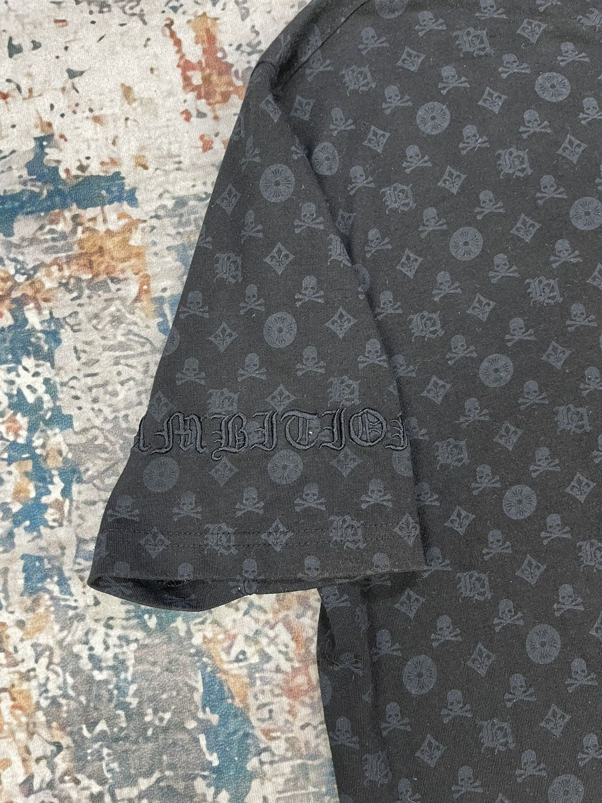 Beauty Beast Be Ambition Skull Full Printed All Over Back Hit Shirt Size US XL / EU 56 / 4 - 10 Thumbnail