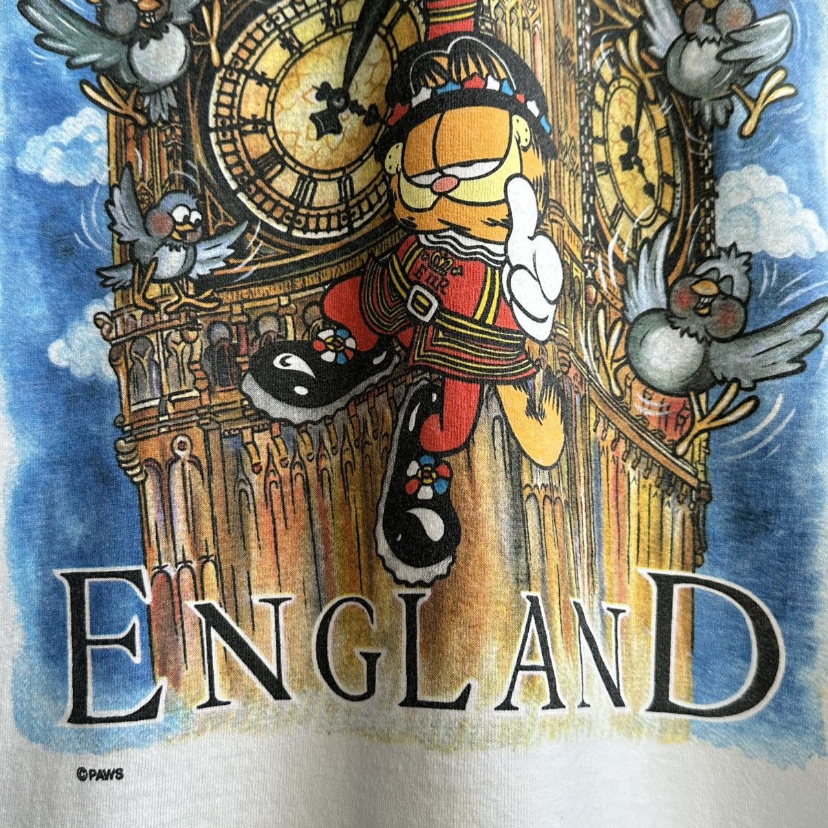 Vintage Vintage 90s Garfield London England Movie Graphic Tee Size US S / EU 44-46 / 1 - 5 Thumbnail