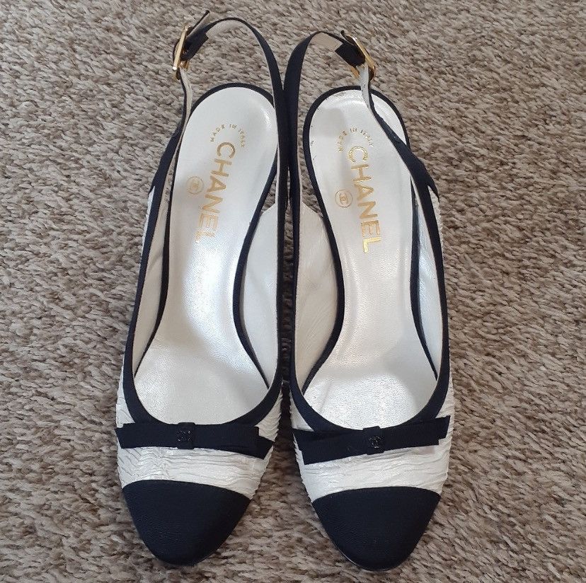 Chanel Chanel escarpins slingback shoes Size US 9.5 / IT 39.5 - 1 Thumbnail