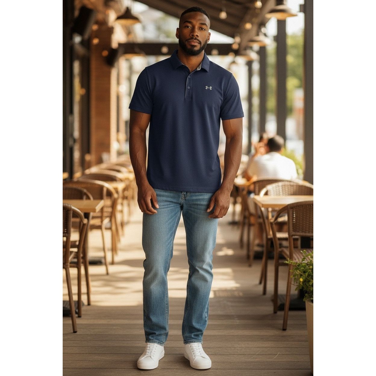 Under Armour Under Armour Men’s HeatGear Polo Shirt – XL – Navy Blue Size US XL / EU 56 / 4 - 1 Thumbnail