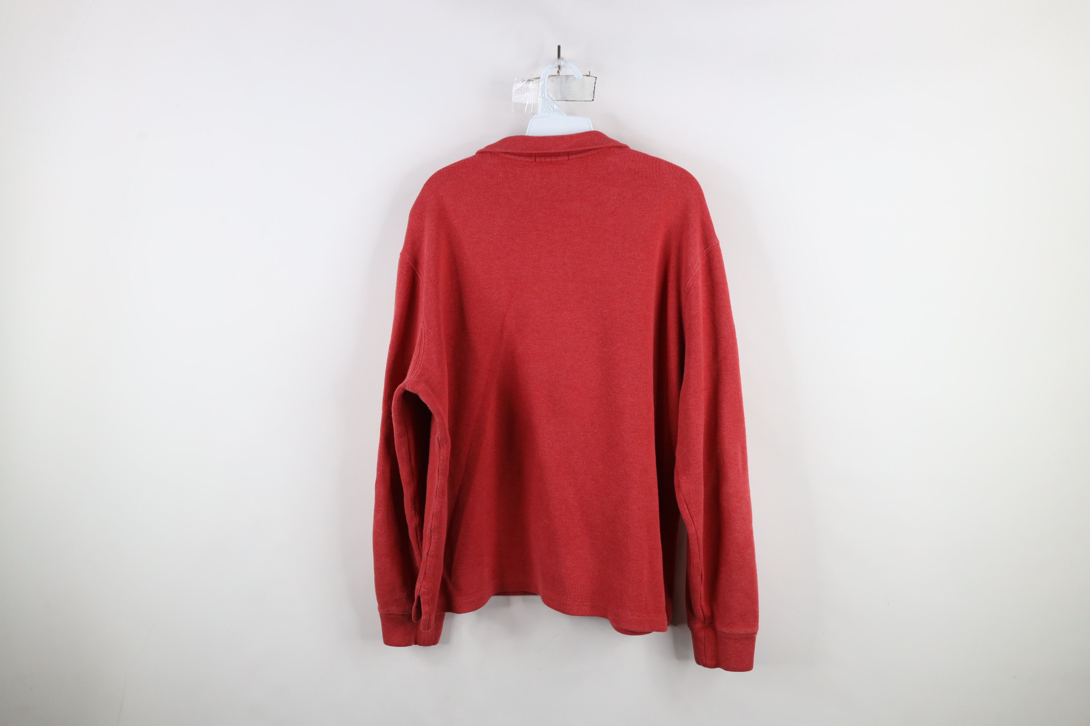 Ralph Lauren × Vintage Vintage Ralph Lauren Ribbed Knit Half Zip Pullover Sweater Size US L / EU 52-54 / 3 - 8 Thumbnail