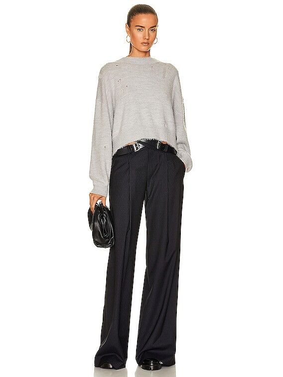 R13 Cropped Shaggy Oversized Sweater large Size L / US 10 / IT 46 - 14 Thumbnail