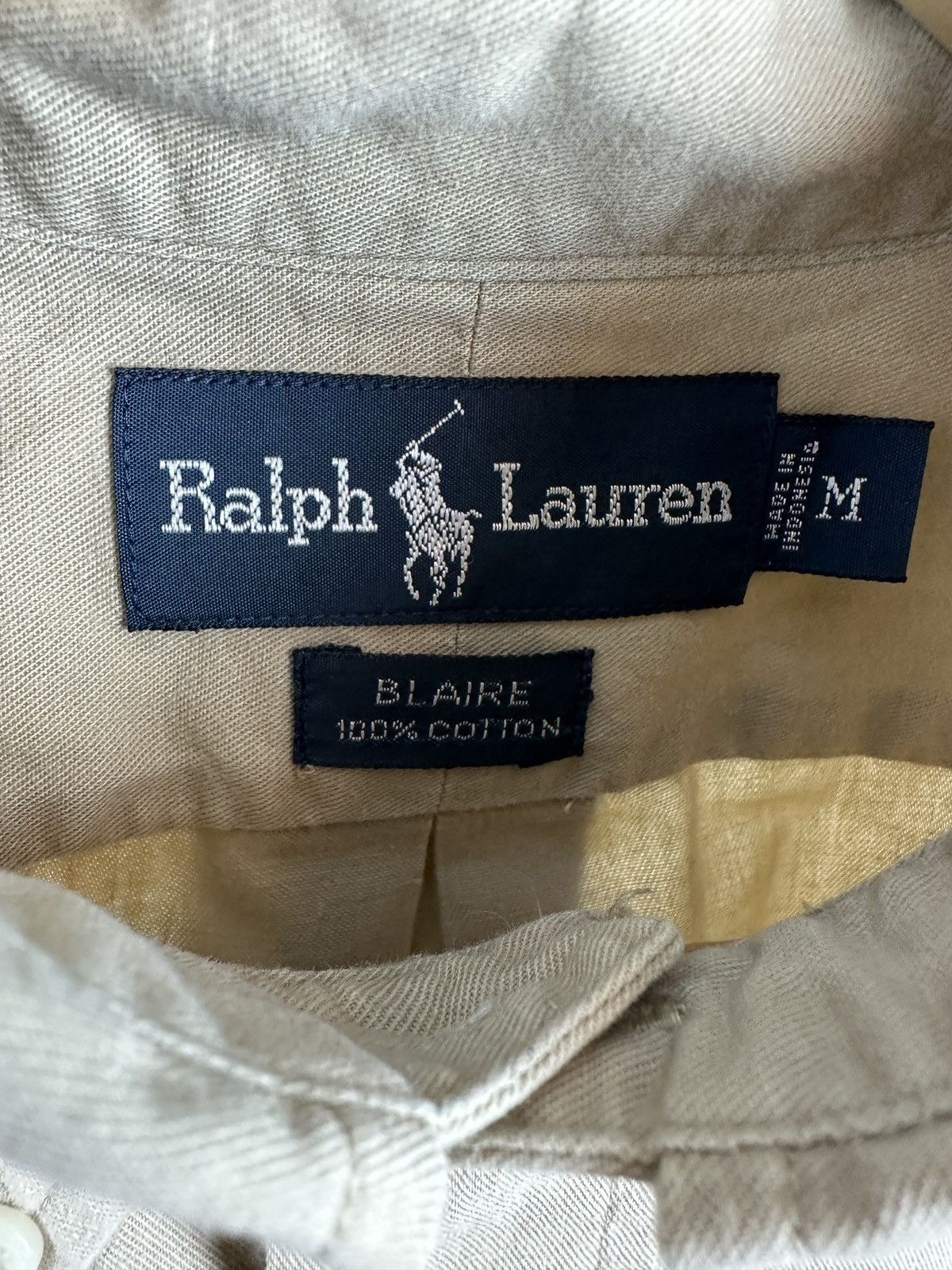 Polo Ralph Lauren Ralph Lauren beige blaire button up shirt Size US M / EU 48-50 / 2 - 4 Thumbnail