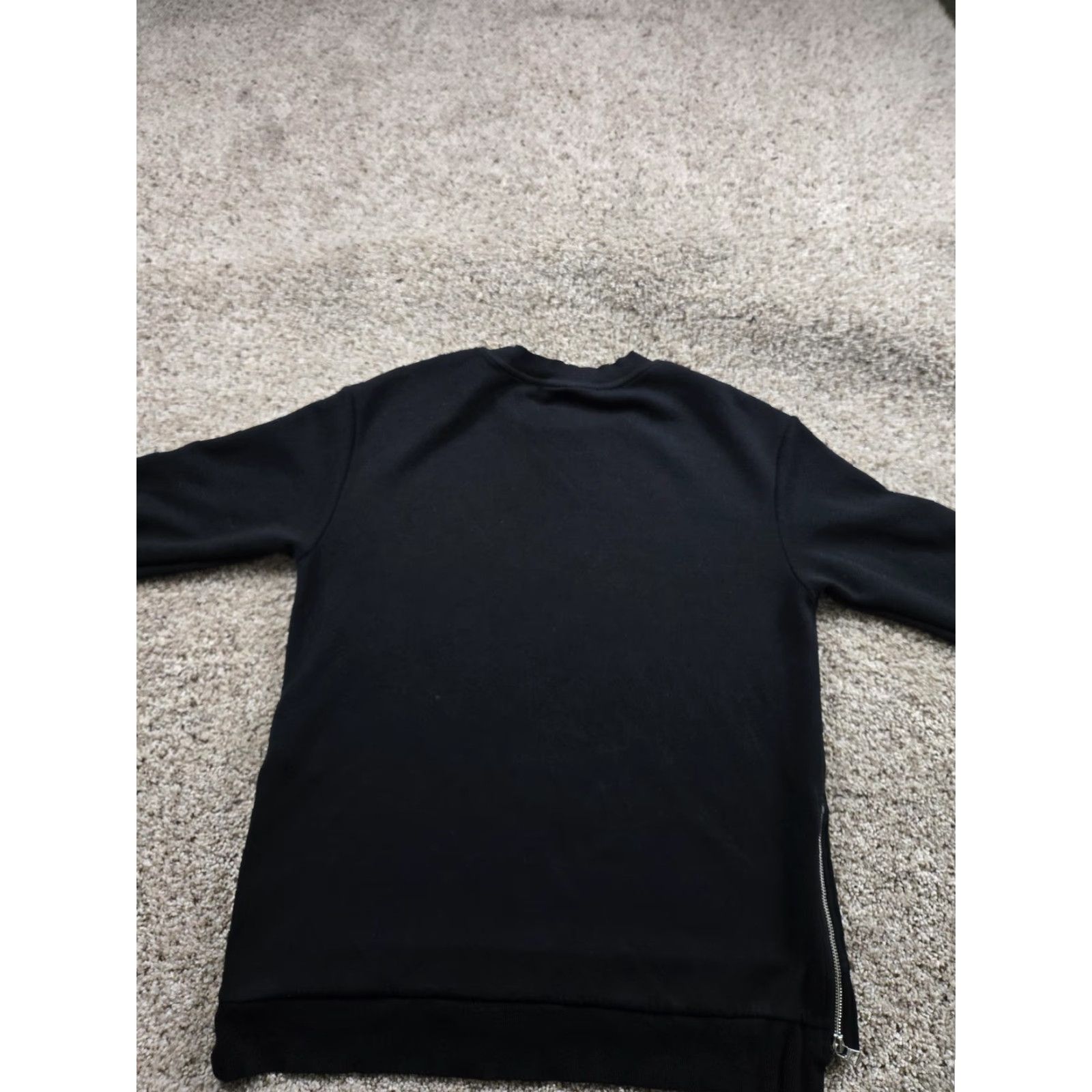 Varley Varley Sweatshirt Womens M Black Charter DoubleSoft Viscose Polyester Elastane Crew Neck Zip Accent Zipper 2.0 Side Size M / US 6-8 / IT 42-44 - 7 Thumbnail