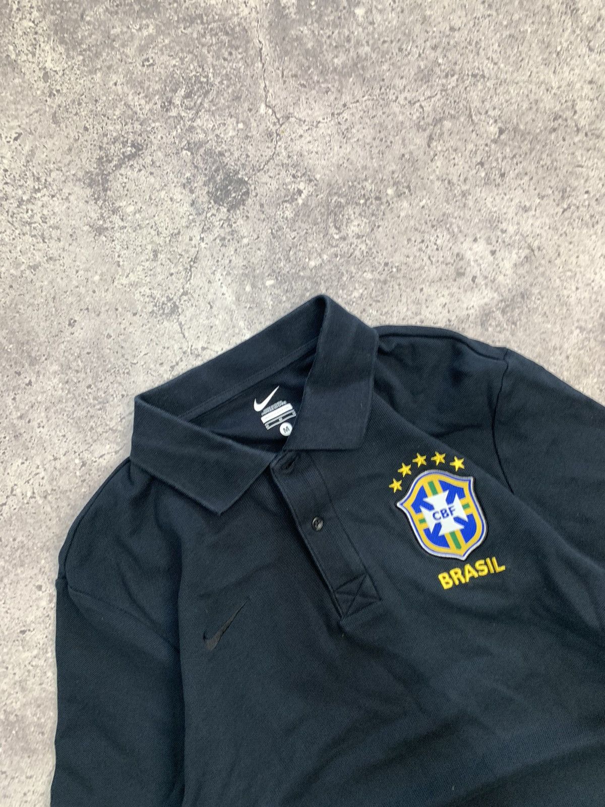 Nike × Vintage Vintage Y2K T-shirt Nike Brazil Jersey Blockcore style Size US M / EU 48-50 / 2 - 5 Thumbnail