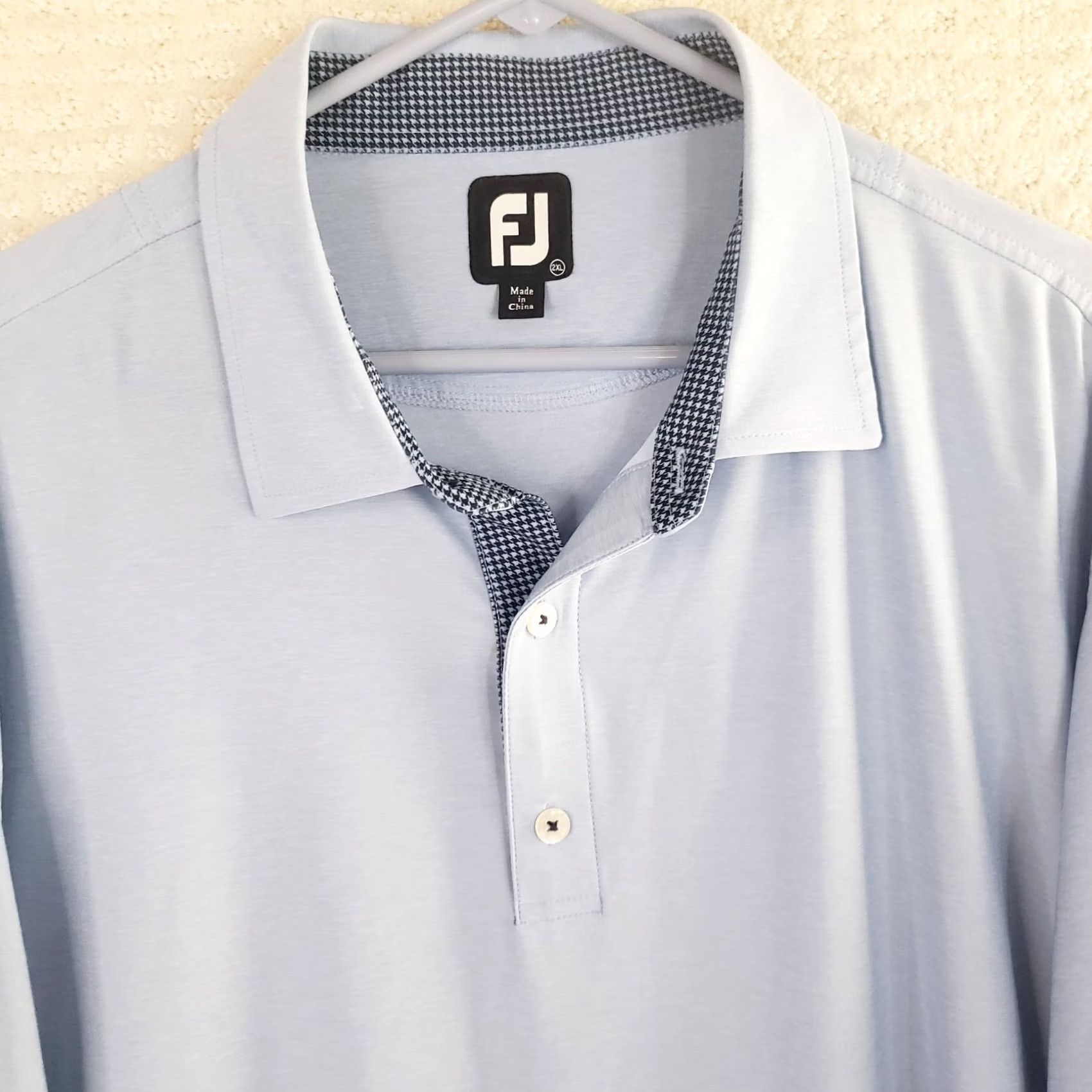 Footjoy FootJoy Polo Shirt Mens 2XL Blue Golf Performance Excellent! Size US XXL / EU 58 / 5 - 3 Thumbnail