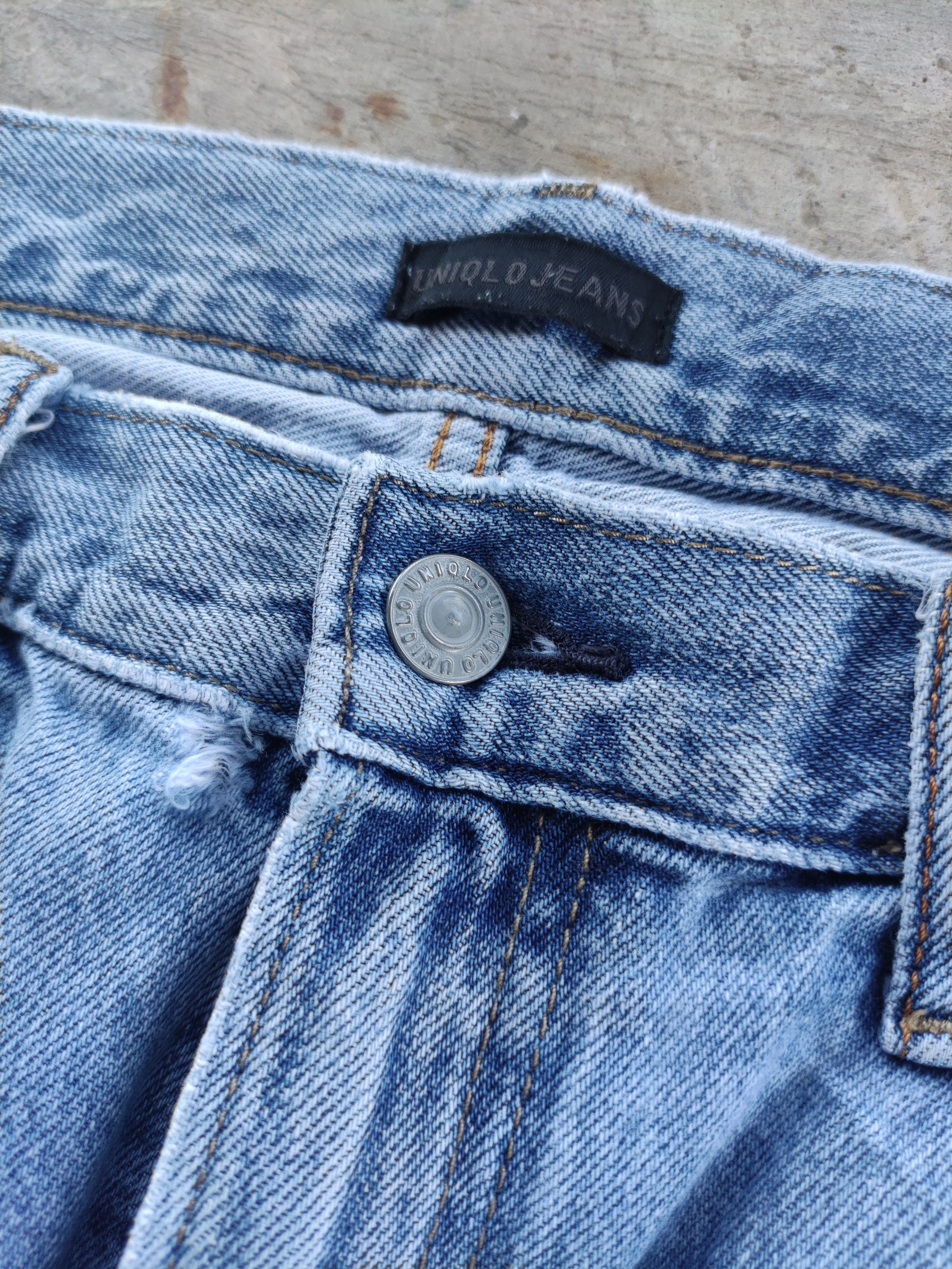 Japanese Brand Vintage Japanese Jean Distressed Faded Denim Size US 33 - 5 Thumbnail