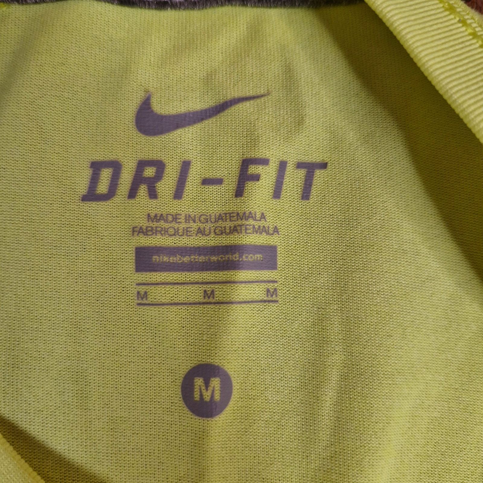Nike Nike Dri-Fit Running Mens M Neon Yellow Active Long Sleeve Size US M / EU 48-50 / 2 - 4 Thumbnail