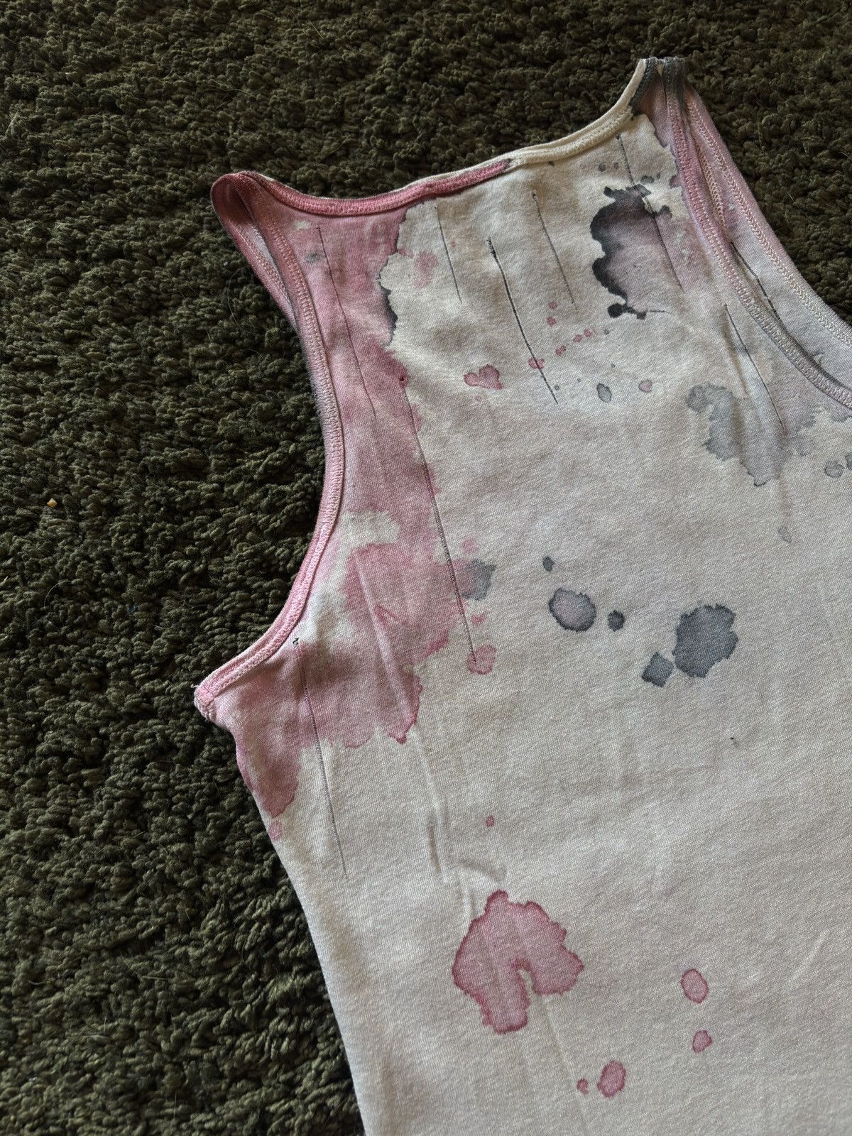 Balmain SS11 Balmain Runway Splatter Tank Top (Decarnin) Size US S / EU 44-46 / 1 - 11 Thumbnail