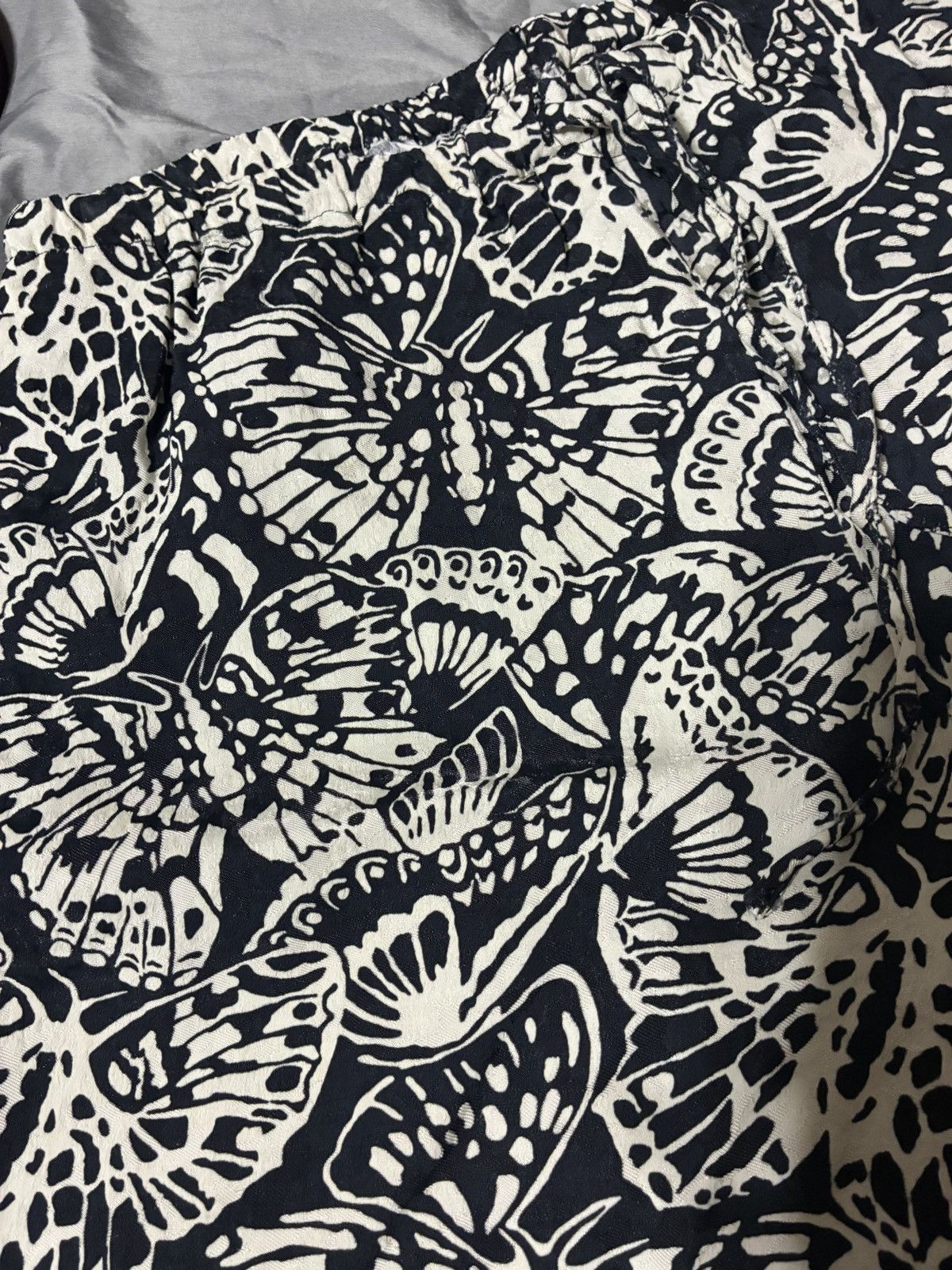 Dries Van Noten Dries Van Noten Butterfly Print Wide Leg Trousers Size 26" / US 2 / IT 38 - 7 Thumbnail