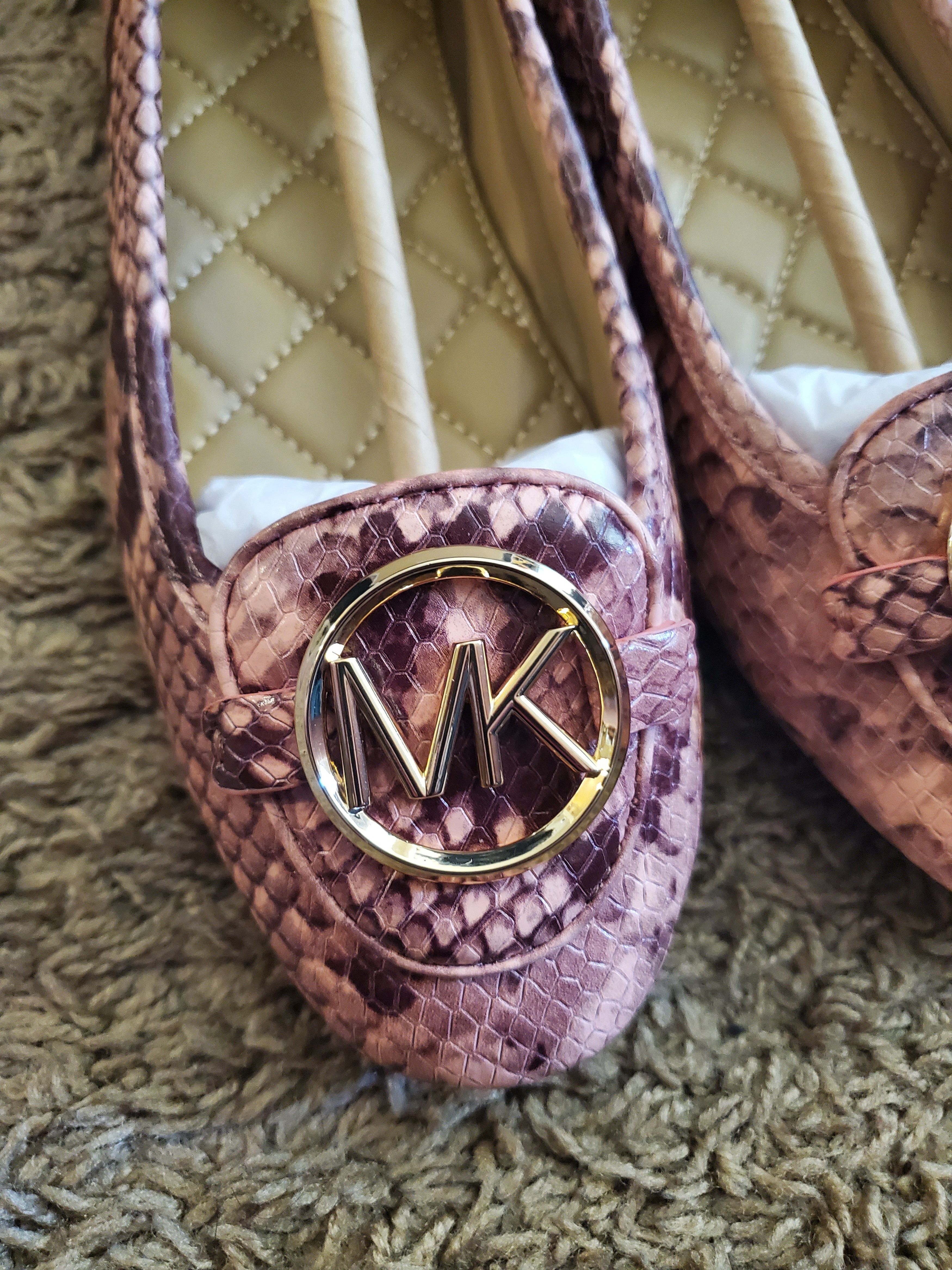 Michael Kors *Brand New* Michael Kors Leather Snake Embossed Lillie Flats Size US 6.5 / IT 36.5 - 6 Thumbnail
