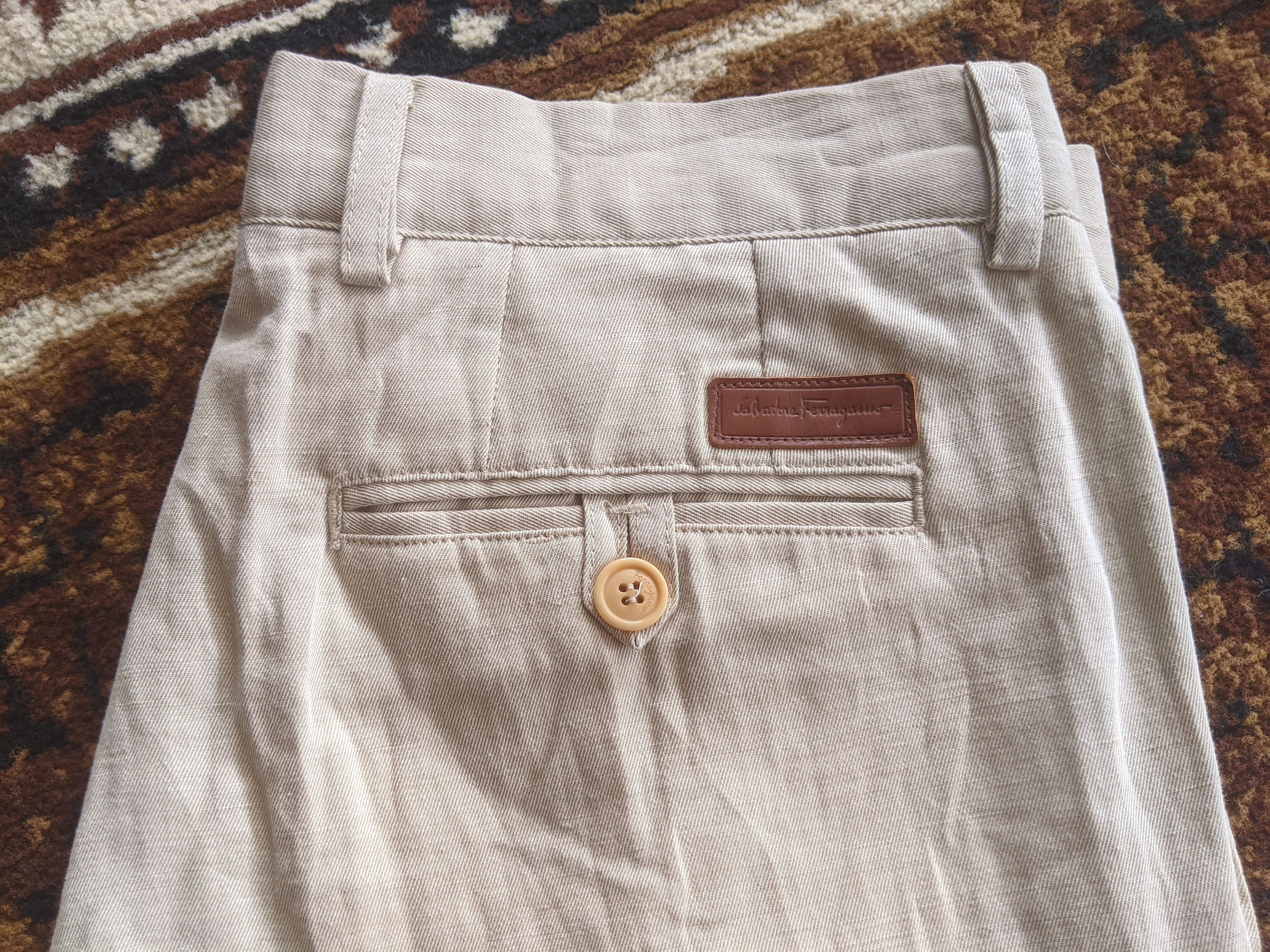 Salvatore Ferragamo Salvatore Ferragamo Linen Pants Size US 34 / EU 50 - 2 Thumbnail