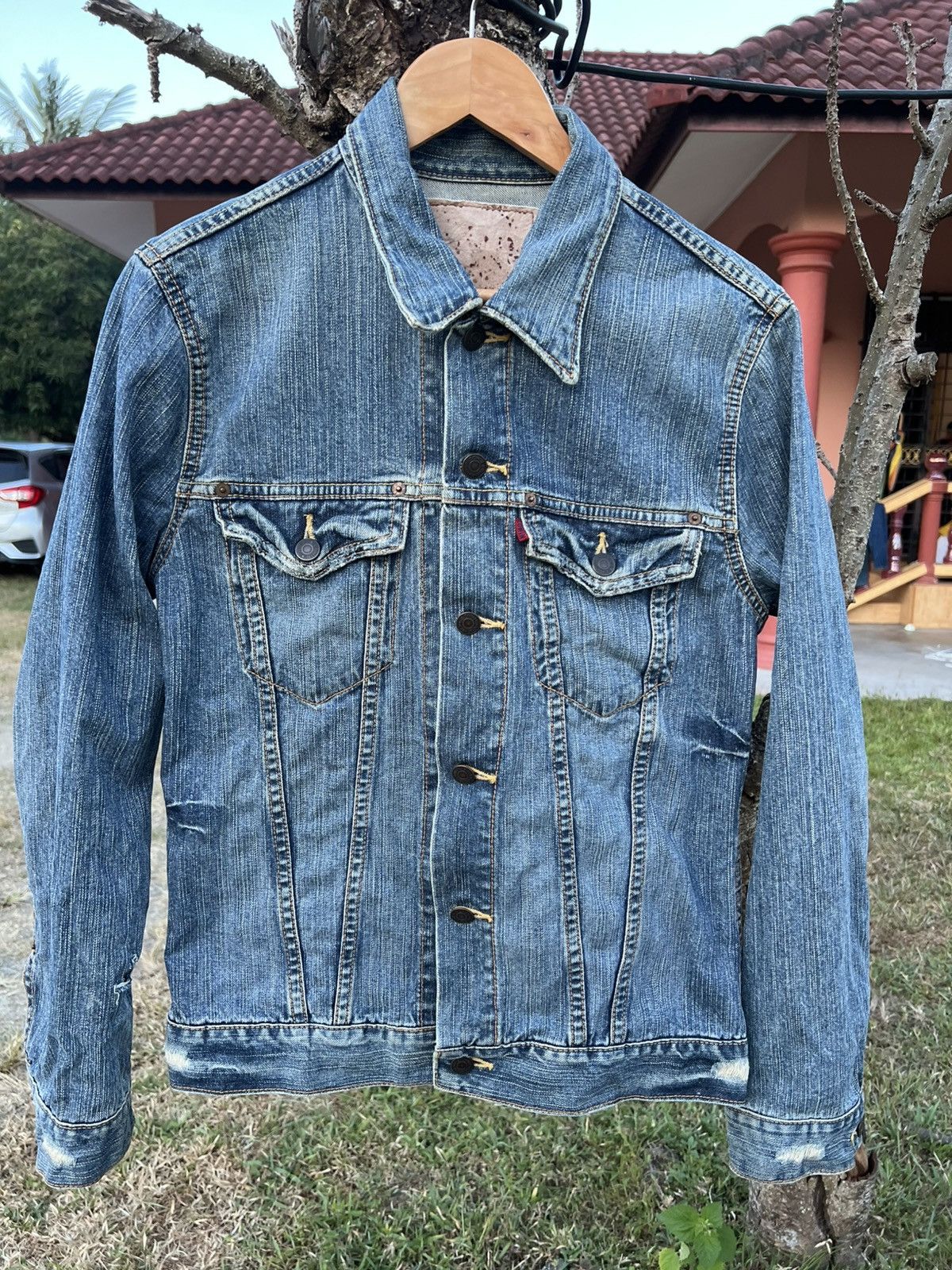 Edwin × If Six Was Nine × Le Grande Bleu (L.G.B.) 90’s style Edwin Distress Faded Denim Jacket Size US S / EU 44-46 / 1 - 10 Thumbnail