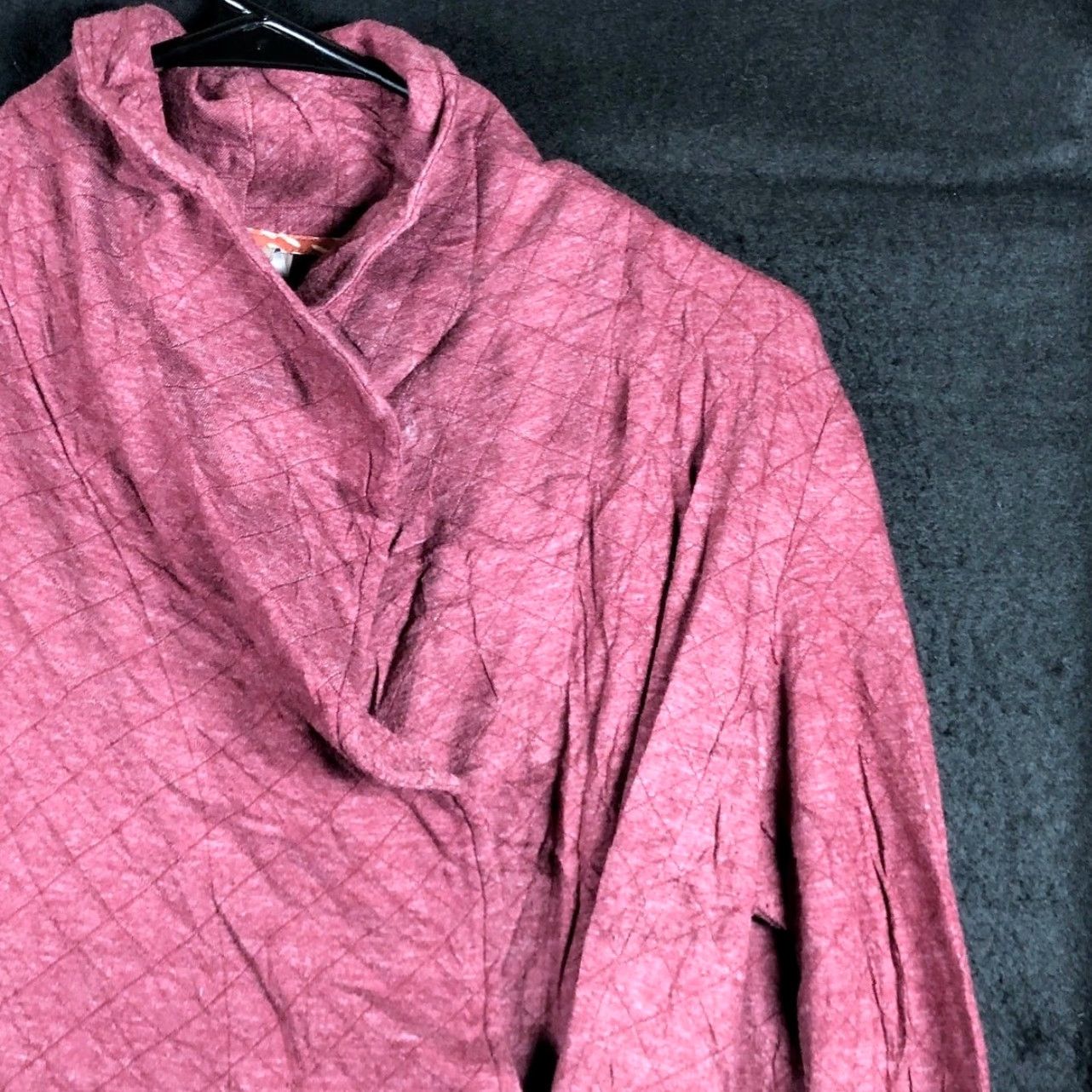 Vintage Dolan Womens Jacket Berry Half Zip Cowl Neck Cotton Blend Medium Size M / US 6-8 / IT 42-44 - 4 Thumbnail