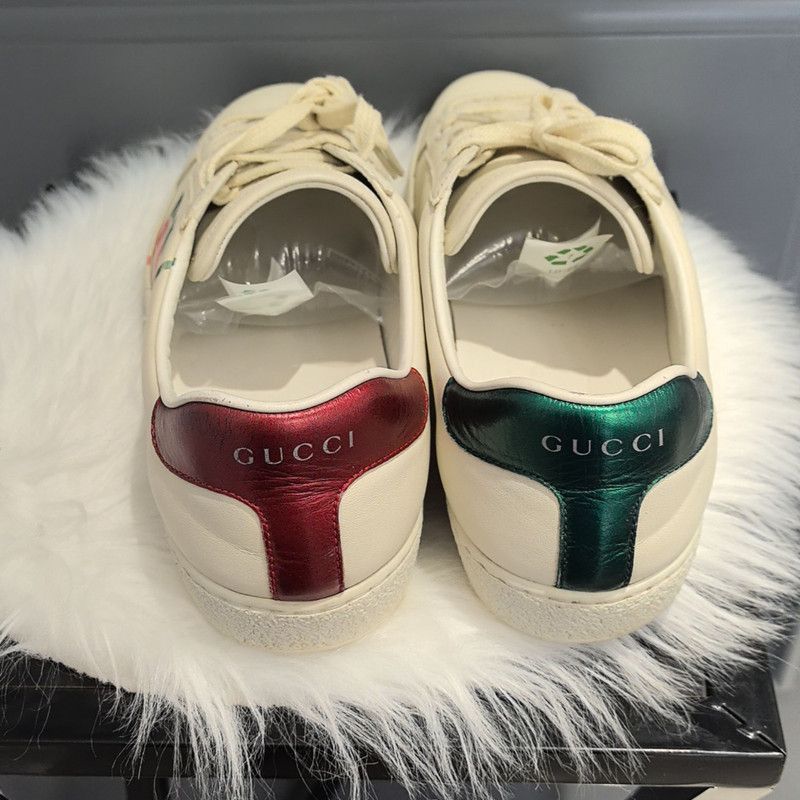 Gucci Gucci Ace Blade Distressed Sneakers for Men Size US 8.5 / EU 41-42 - 3 Thumbnail
