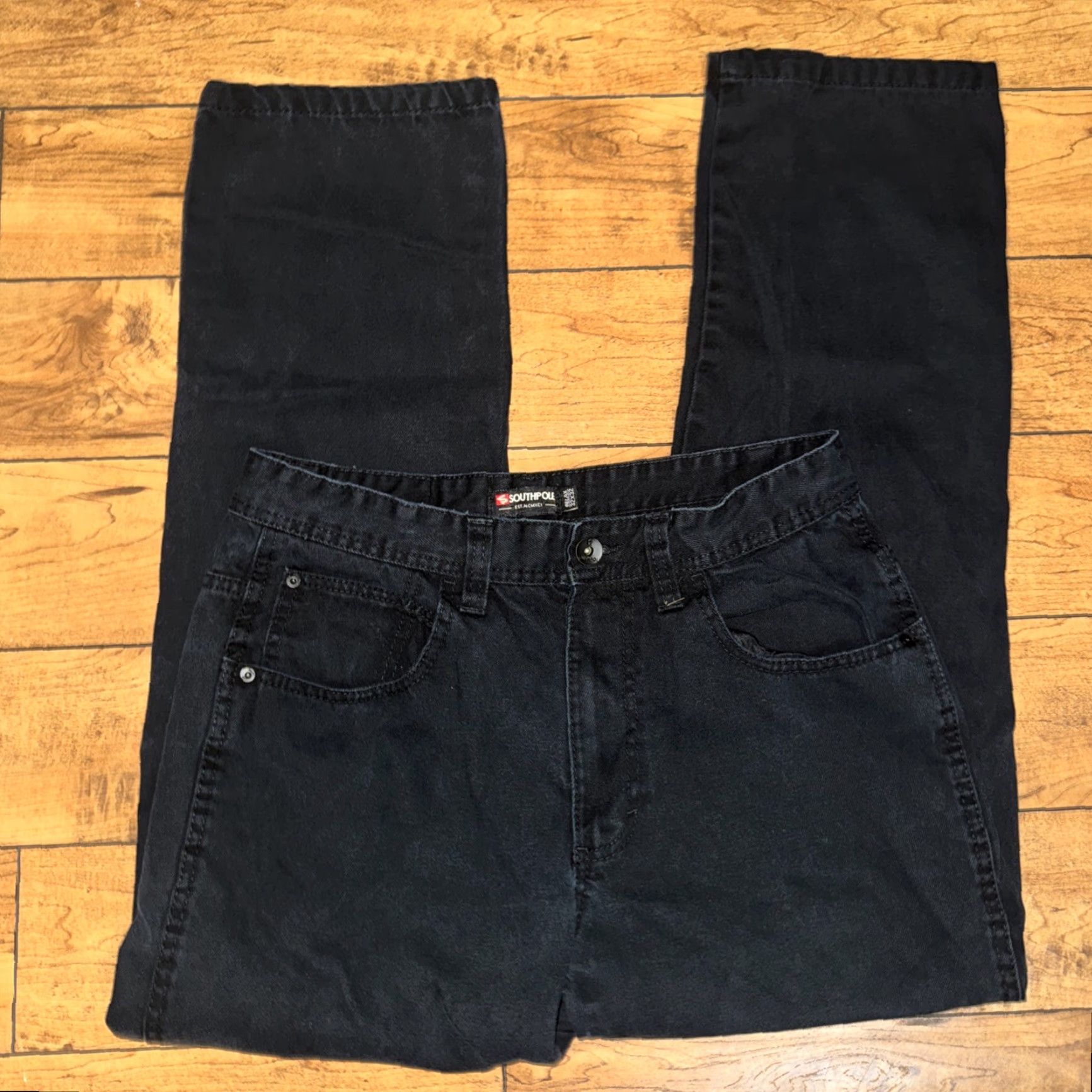 Southpole VINTAGE Southpole Relax Fit Jeans Black 32x32 Men Jeans Relaxed Straight Black 32 Size US 32 / EU 48 - 4 Thumbnail
