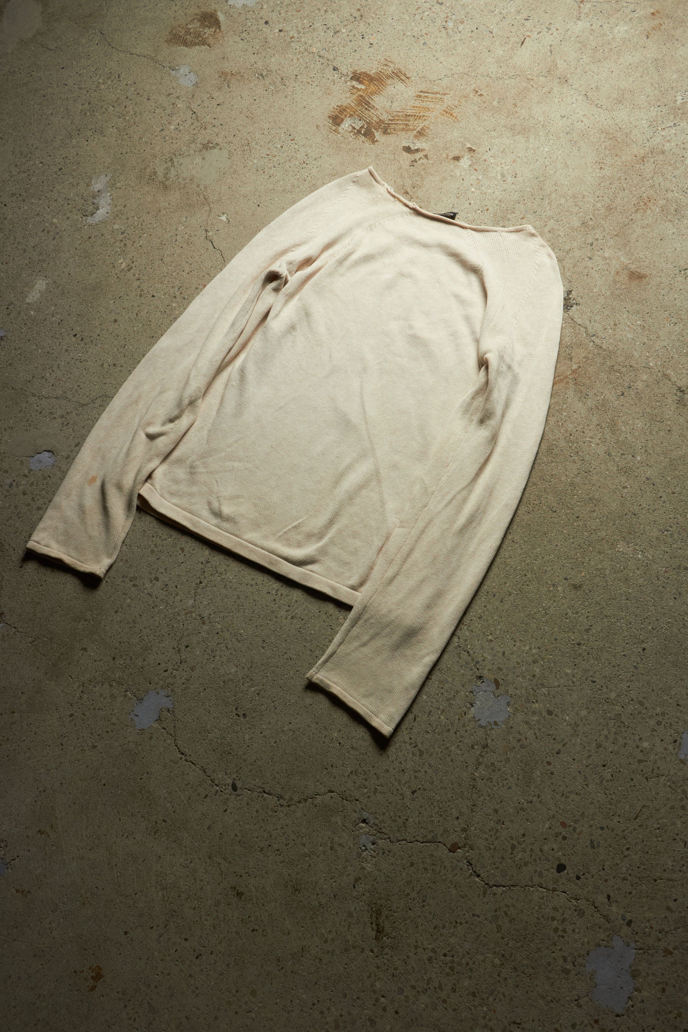 Miu Miu CREAM WHITE WIDE NECKLINE PULLOVER Size US XS / EU 42 / 0 - 3 Thumbnail