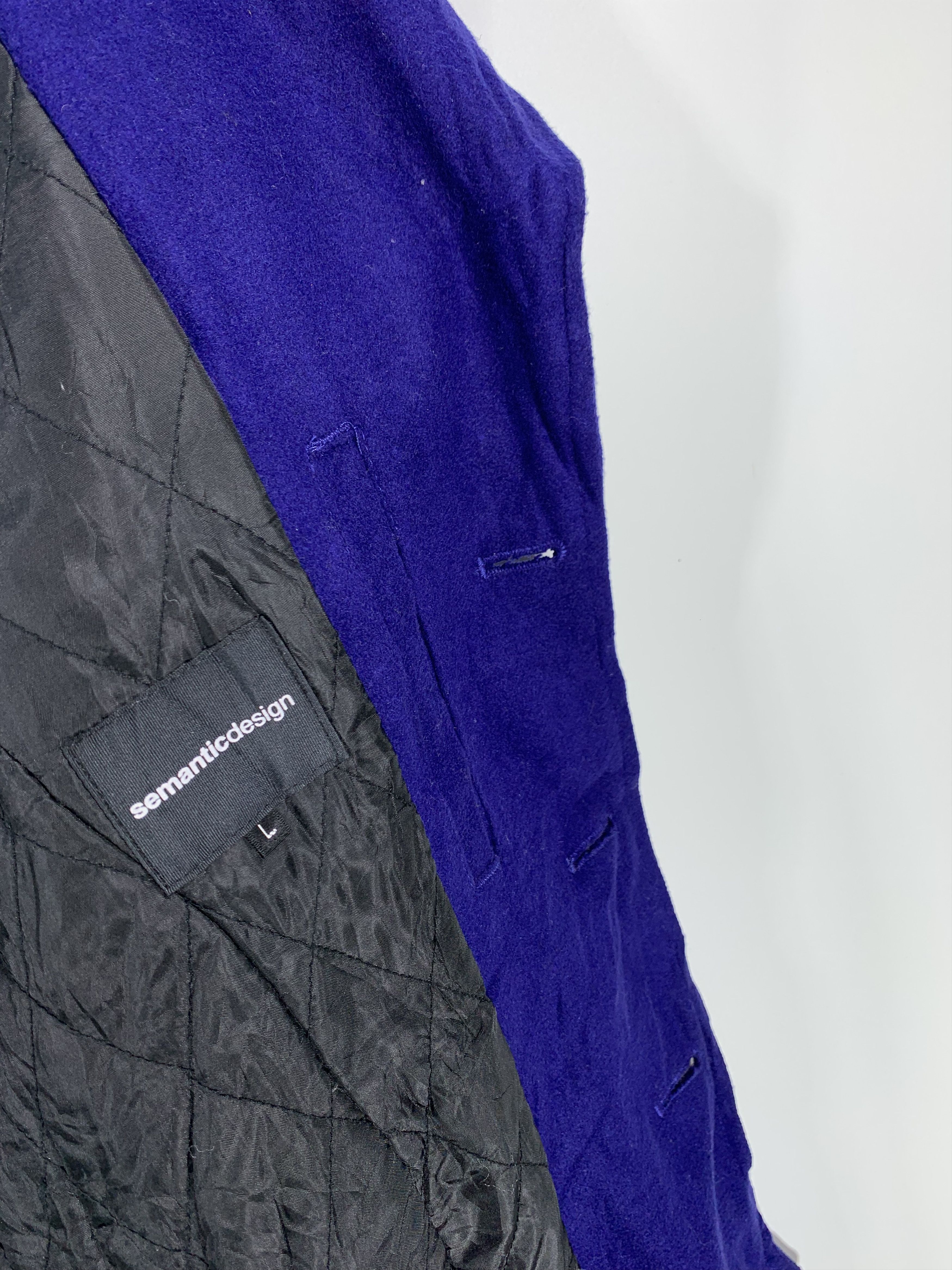 Japanese Brand × Tornado Mart × semanticdesign ⚡️Semantic Design Wool Blue Jacket Size US S / EU 44-46 / 1 - 7 Thumbnail