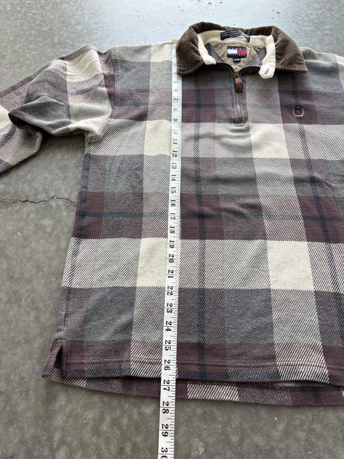 Tommy Hilfiger Vintage Y2K Tommy Hilfiger Plaid Longsleeve Polo Shirt Size US L / EU 52-54 / 3 - 8 Thumbnail