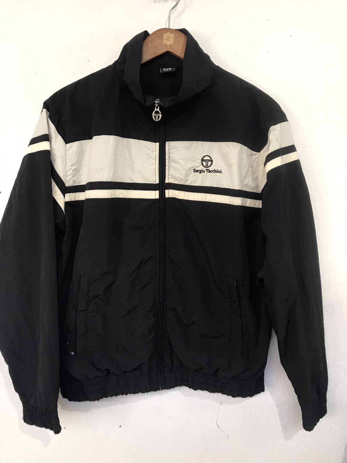 Japanese Brand × Sergio Tacchini × Vintage Rare sergio Tacchini nylon jacket Size US M / EU 48-50 / 2 - 1 Thumbnail