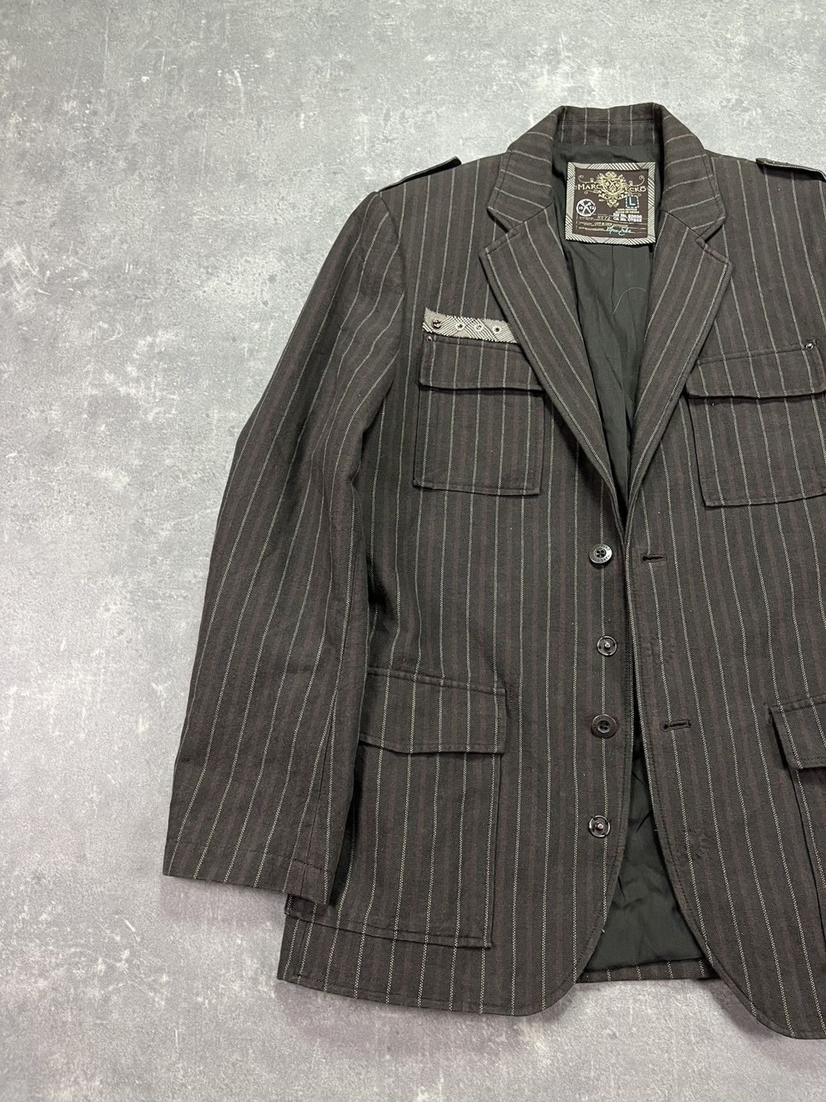 Marc Ecko Marc Ecko Immortalize Embroidered Blazer Jacket 00s Y2K L Size US L / EU 52-54 / 3 - 3 Thumbnail