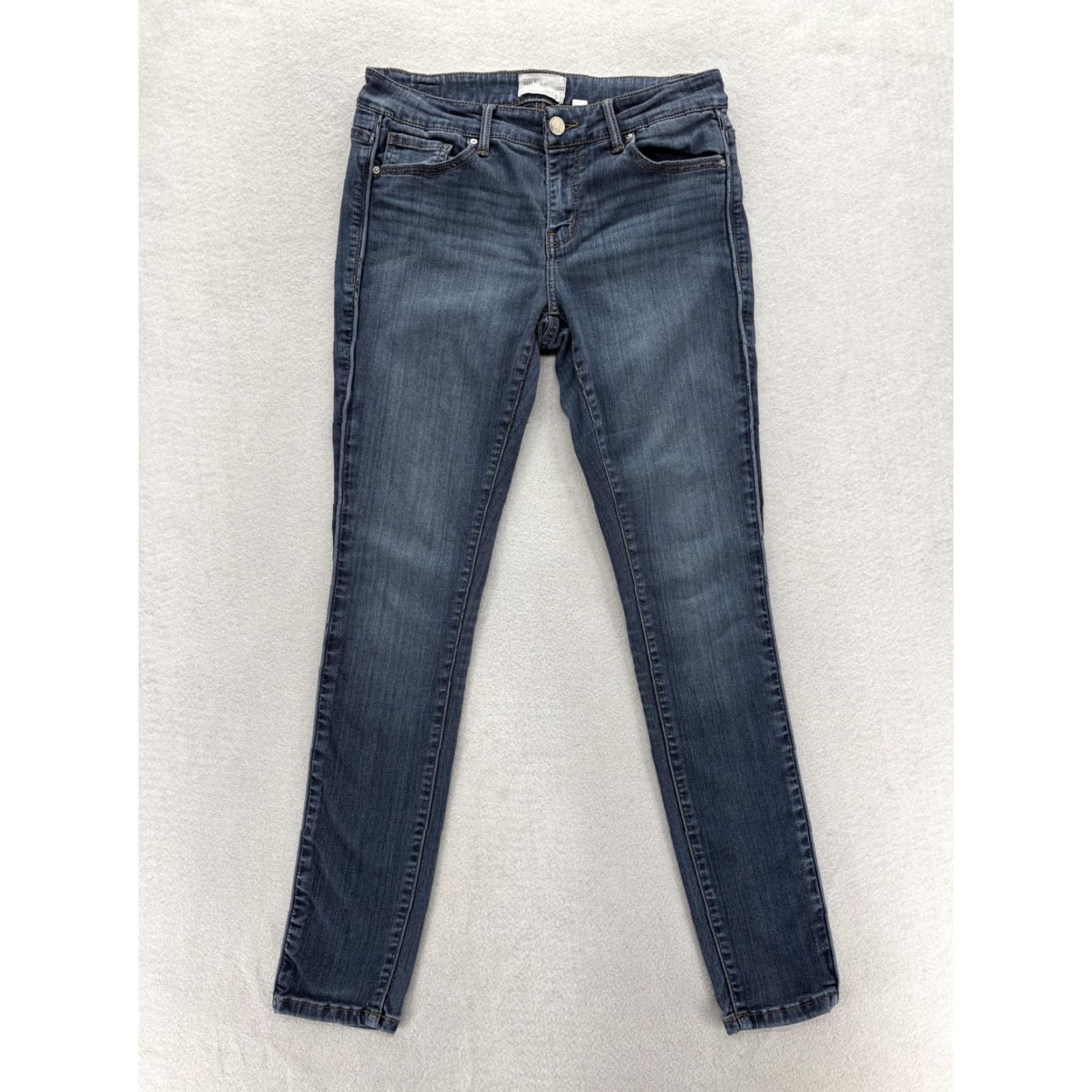 Vintage Buckle BKE Payton Mid Rise Skinny Jeans Womens 27 Blue Stretch Denim Grunge Y2K Size 27" / US 4 / IT 40 - 2 Thumbnail