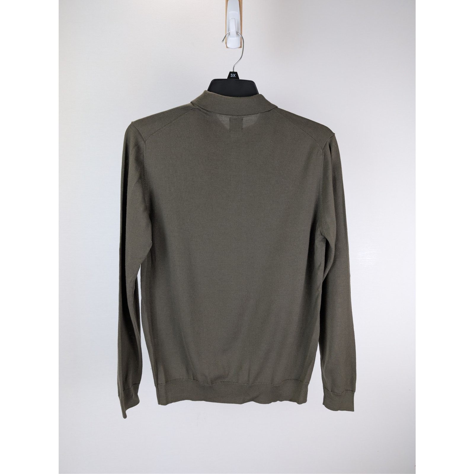 Boggi o1rshd1 CC20 Long Sleeve Knitwear Polo Shirt in Dark Brown Size US M / EU 48-50 / 2 - 16 Thumbnail