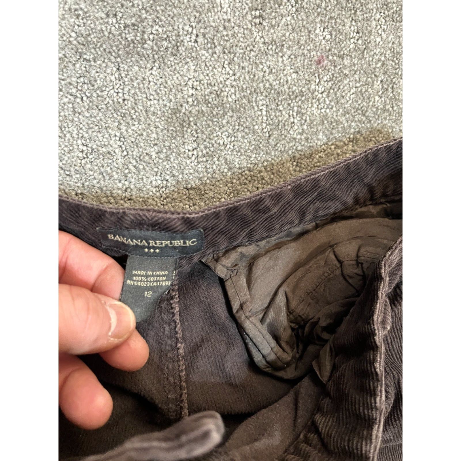 Banana Republic Banana Republic Pants Womens 12 Brown Corduroy Cropped Bootcut Stretch Y2K Size 34" / US 12 / IT 48 - 5 Thumbnail
