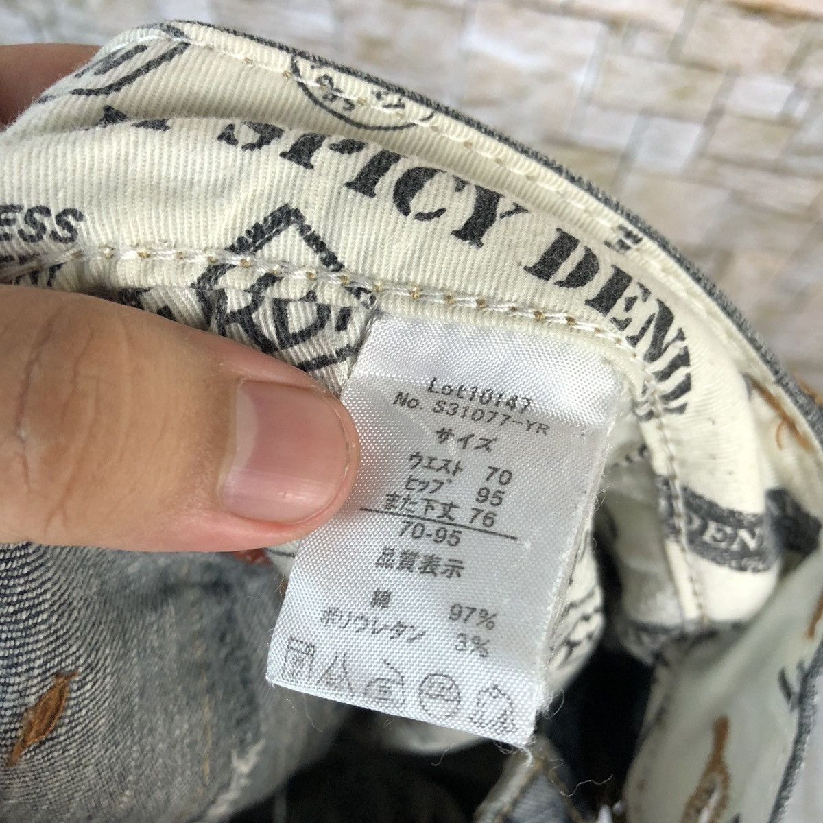 Japanese Brand Urban Crush faded Blue denim Jeans #A996 Size 30" / US 8 / IT 44 - 19 Thumbnail