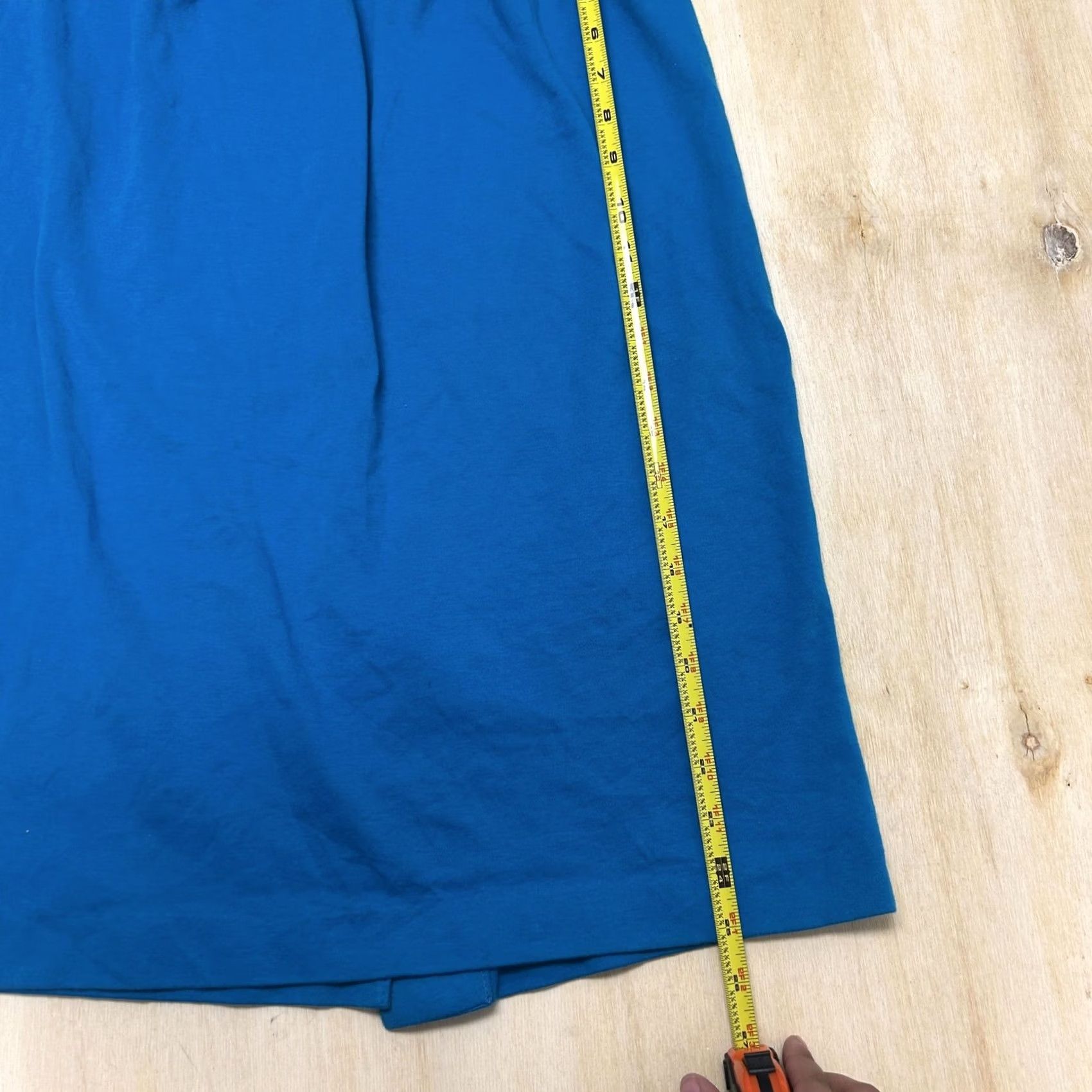 Vintage Vintage Eccobay Skirt Womens Large Blue Cotton Jersey Pencil Midi Elastic Waist Size L / US 10 / IT 46 - 6 Thumbnail