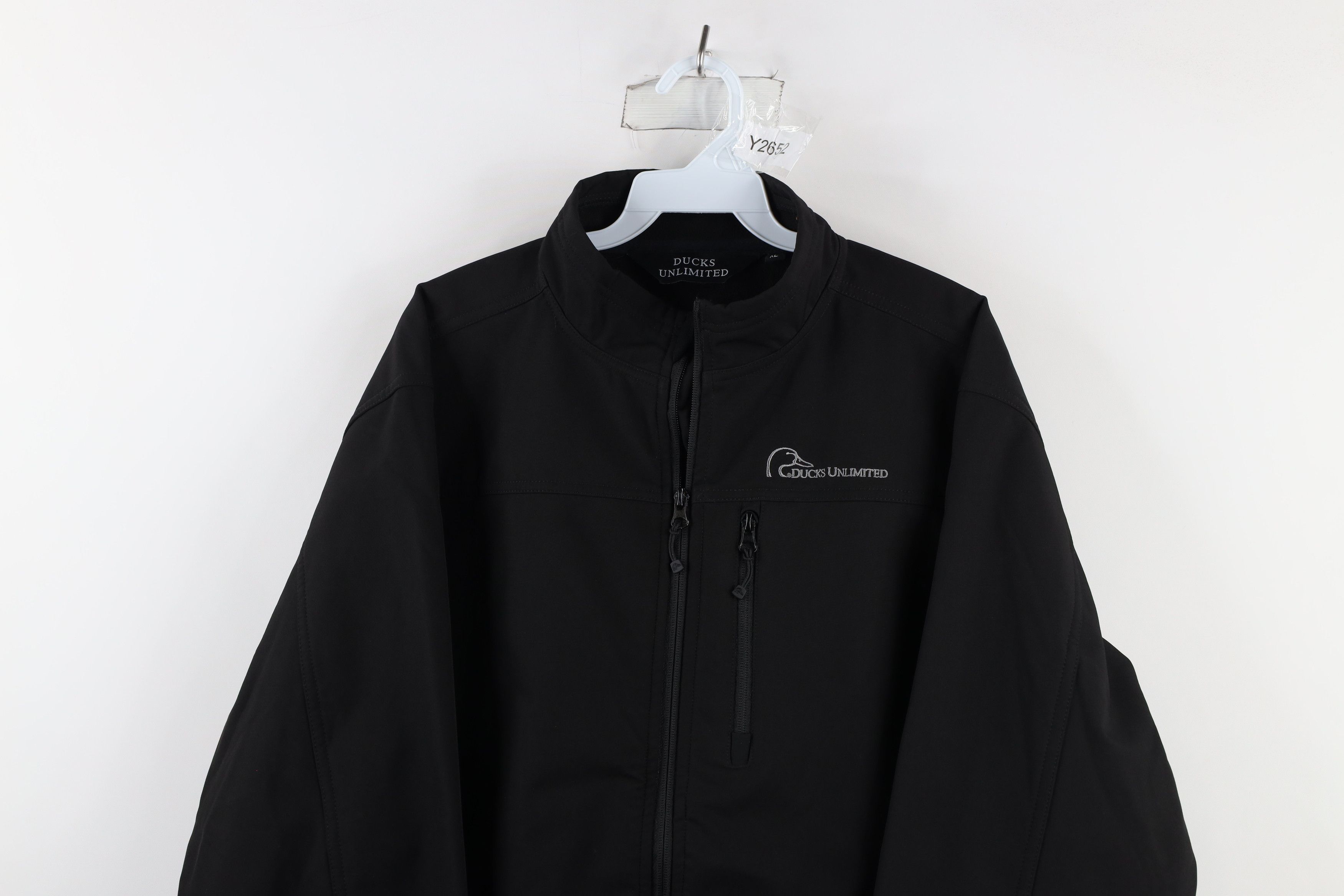 Vintage Vintage Ducks Unlimited Fleece Lined Softshell Jacket Black Size US XL / EU 56 / 4 - 2 Thumbnail