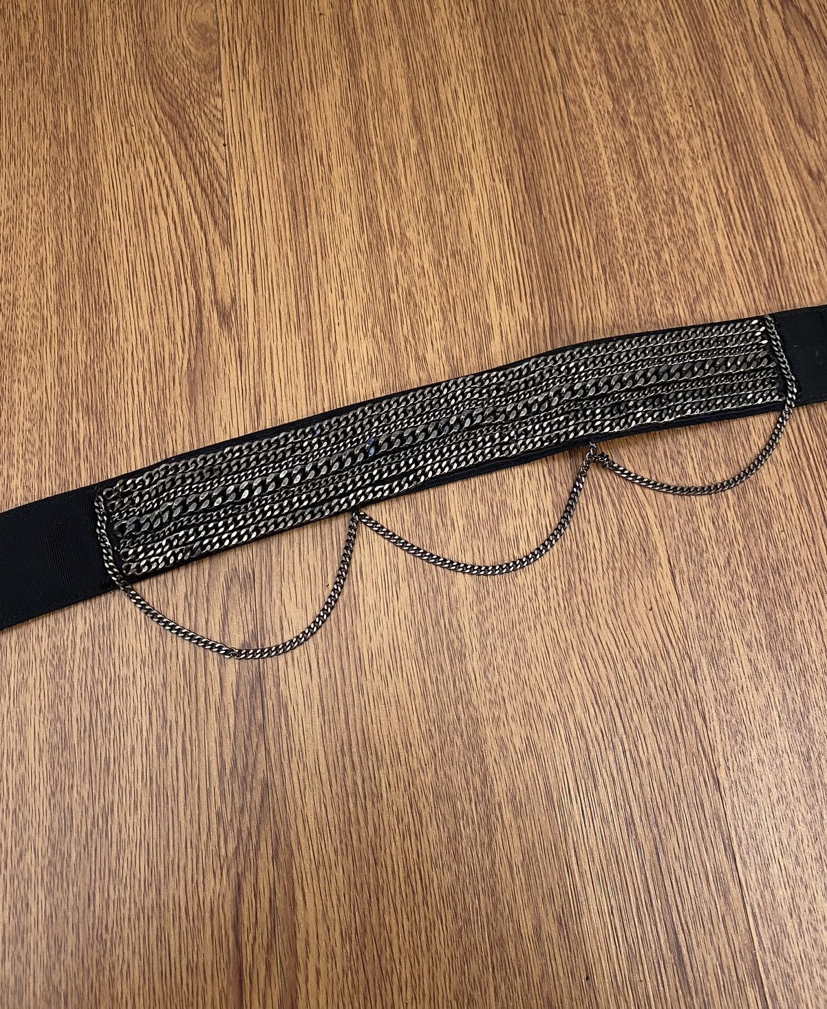 If Six Was Nine × Japanese Brand × Le Grande Bleu (L.G.B.) Black chain punk gothic belt Size ONE SIZE - 3 Thumbnail