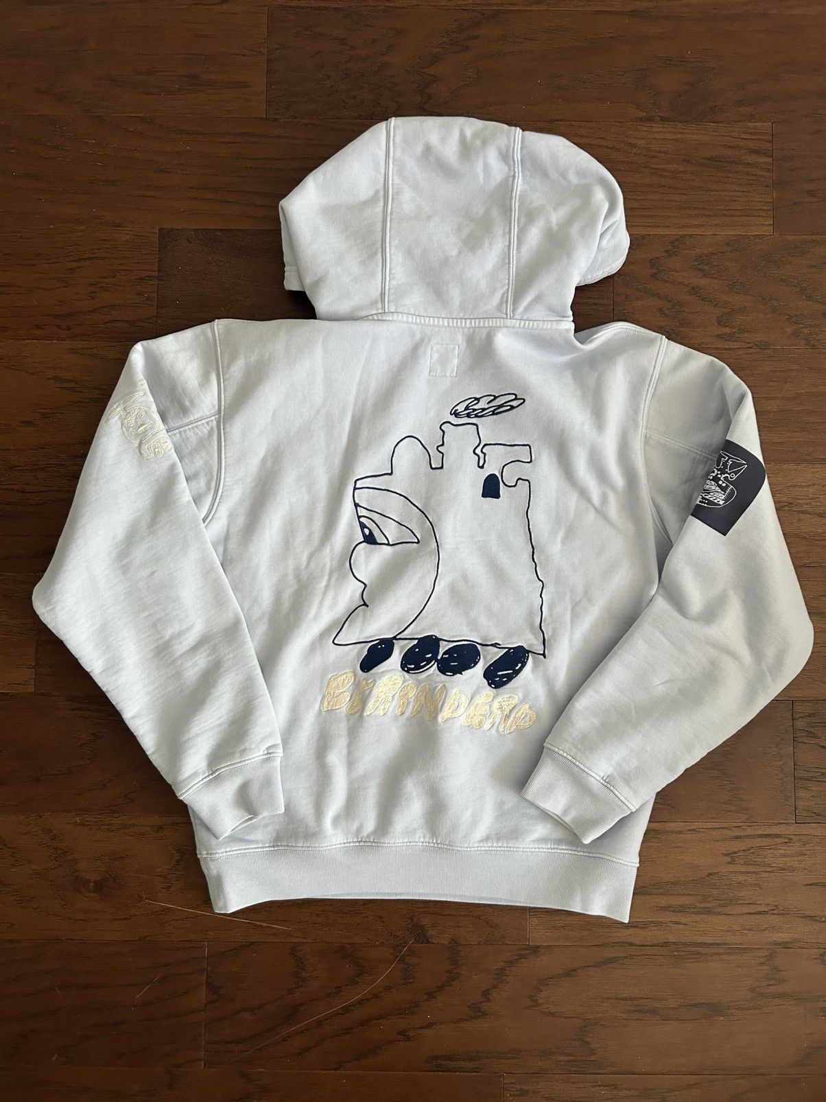 Brain Dead Brain Dead Light Blue Patch Hoodie Size US S / EU 44-46 / 1 - 2 Thumbnail