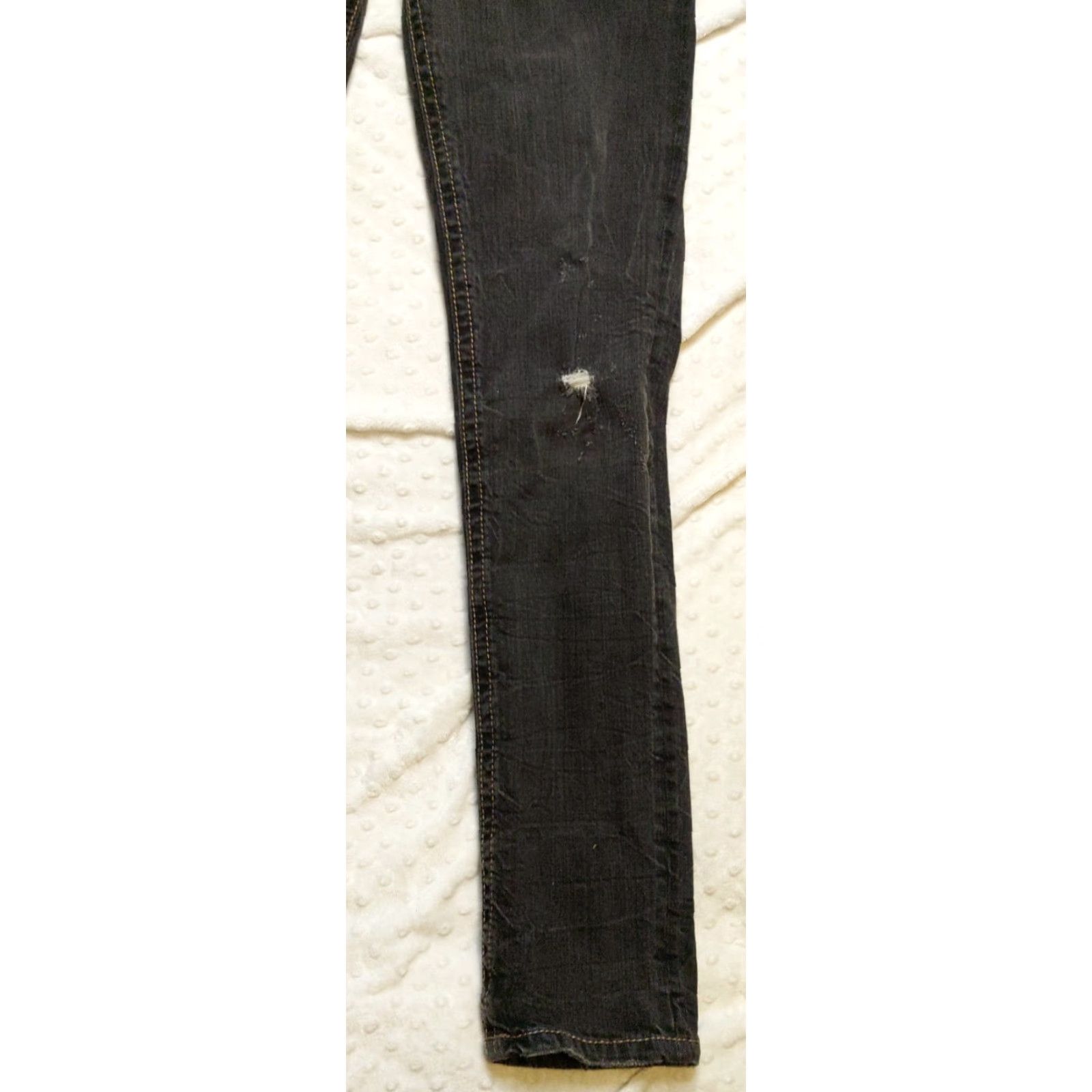 Denime MEK DNM Jeans Stockholm Cigarette Cut Black Denim 5-Pocket 29×34 Mens Vintage Size US 29 - 2 Thumbnail