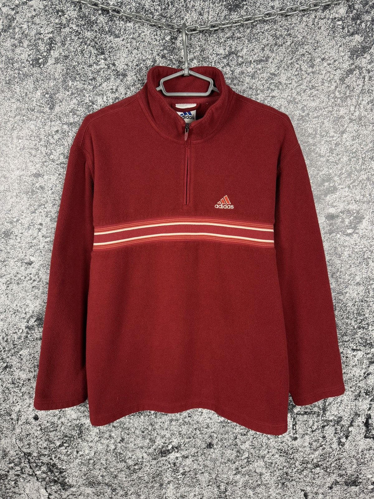 Adidas Men’s Adidas Vintage Fleece Jacket 1/4 Zip Pullover Size S-M Size US M / EU 48-50 / 2 - 1 Thumbnail