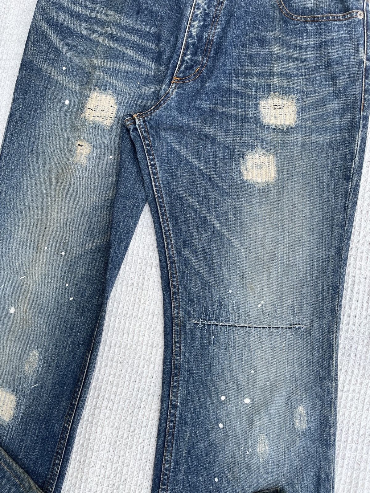 Hysteric Glamour Vintage90’s🔥Modern Lovers🔥Distressed Flare Jeans Japan Size US 33 - 8 Thumbnail
