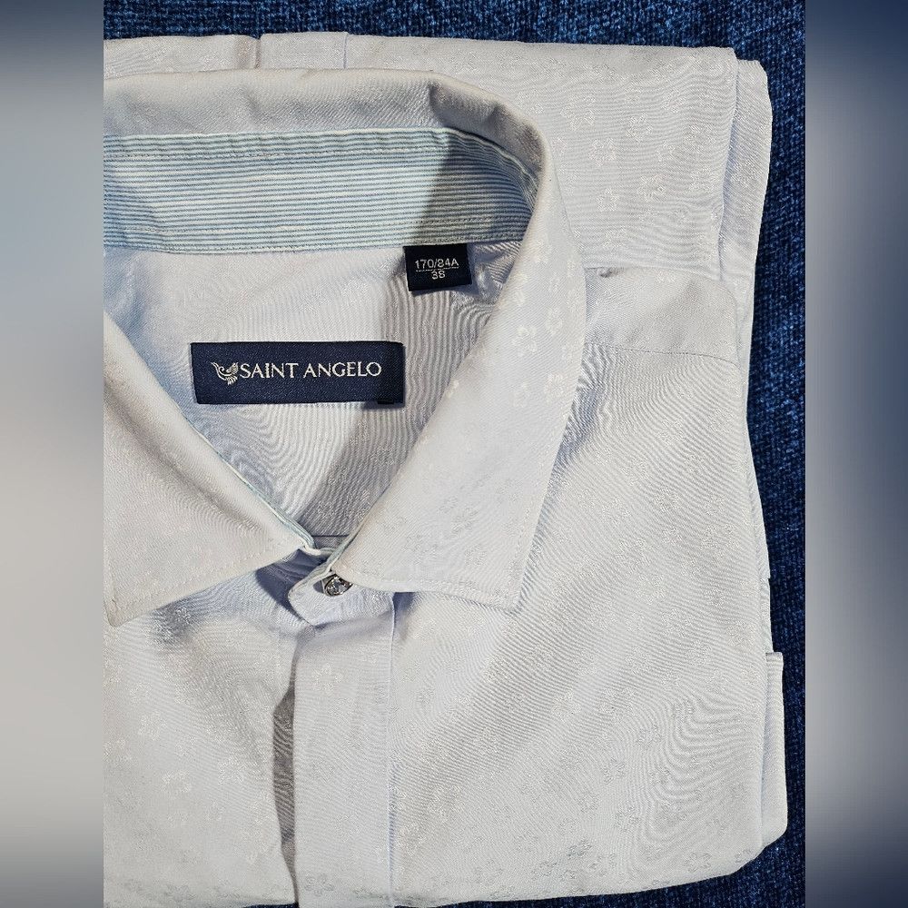 Other Sant Angelo Sky Blue Floral Long Sleeve Dress Shirt Women M Size M / US 6-8 / IT 42-44 - 3 Thumbnail