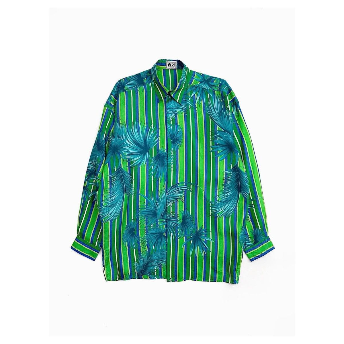 Versace Versace V2 Silk Jungel Print Shirt Size US M / EU 48-50 / 2 - 1 Thumbnail
