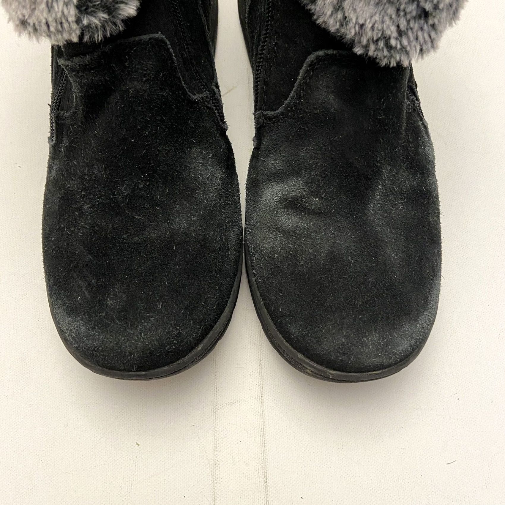 Vintage Khombu Jessica 1323908 Snow Boots Women’s Size 8 Black Suede Faux Fur Winter Breast Gray Faux Fur Lining Suede Upper Size US 8 / IT 38 - 4 Thumbnail